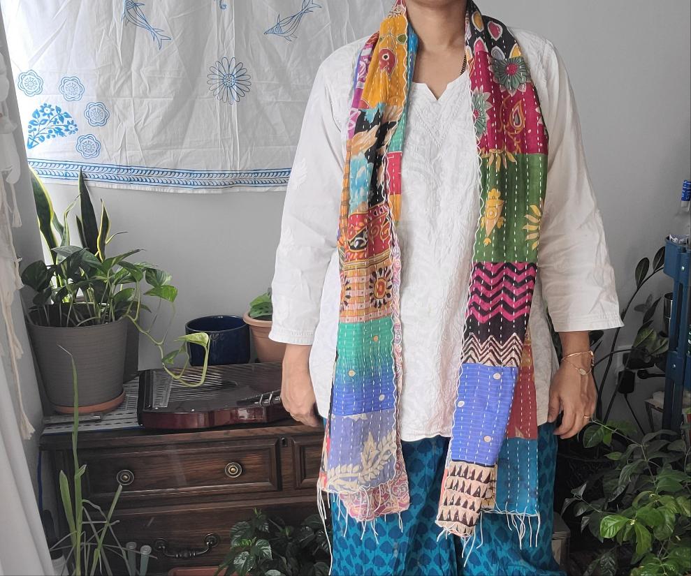 Set of 2 Kantha Scarf