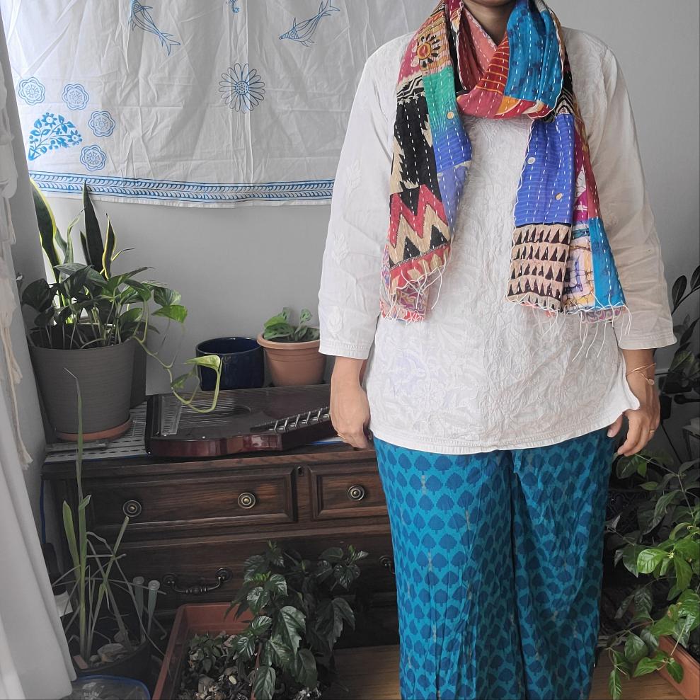Set of 2 Kantha Scarf