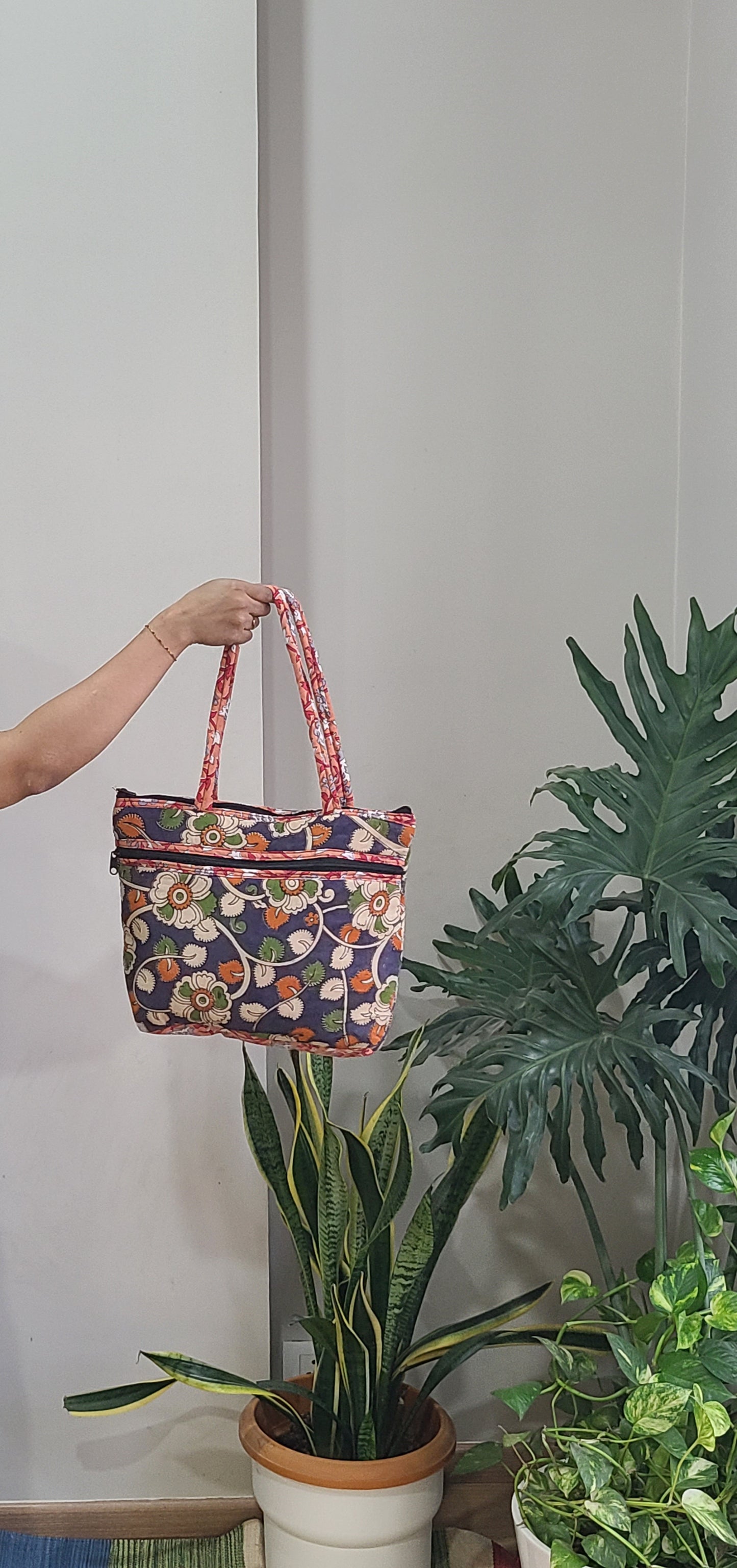 Kalamkari quilted Bags