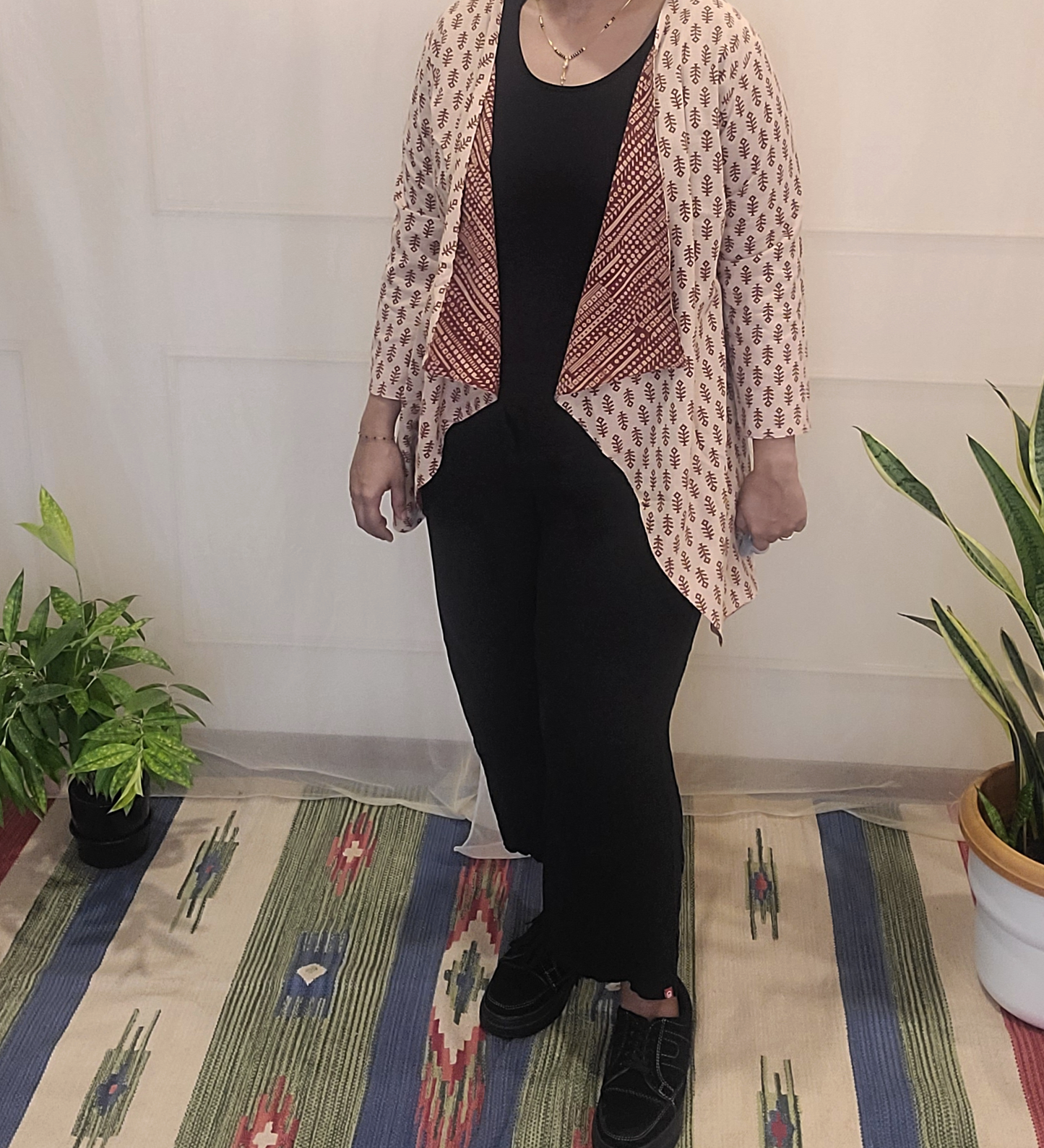 Bagru Cotton Reversible office Jacket