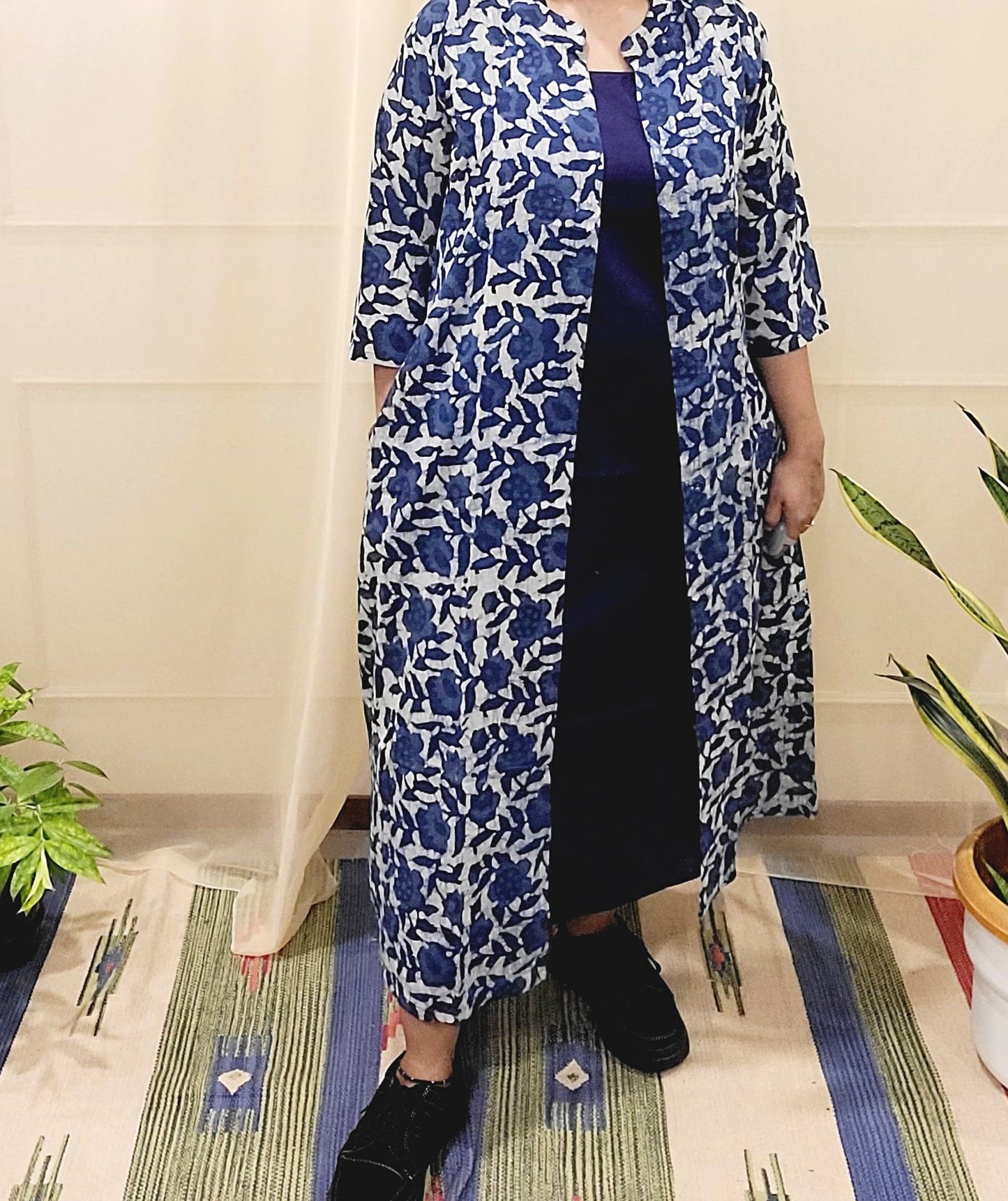 ShivShakti- Women's Sleeveless Dress with Shrug