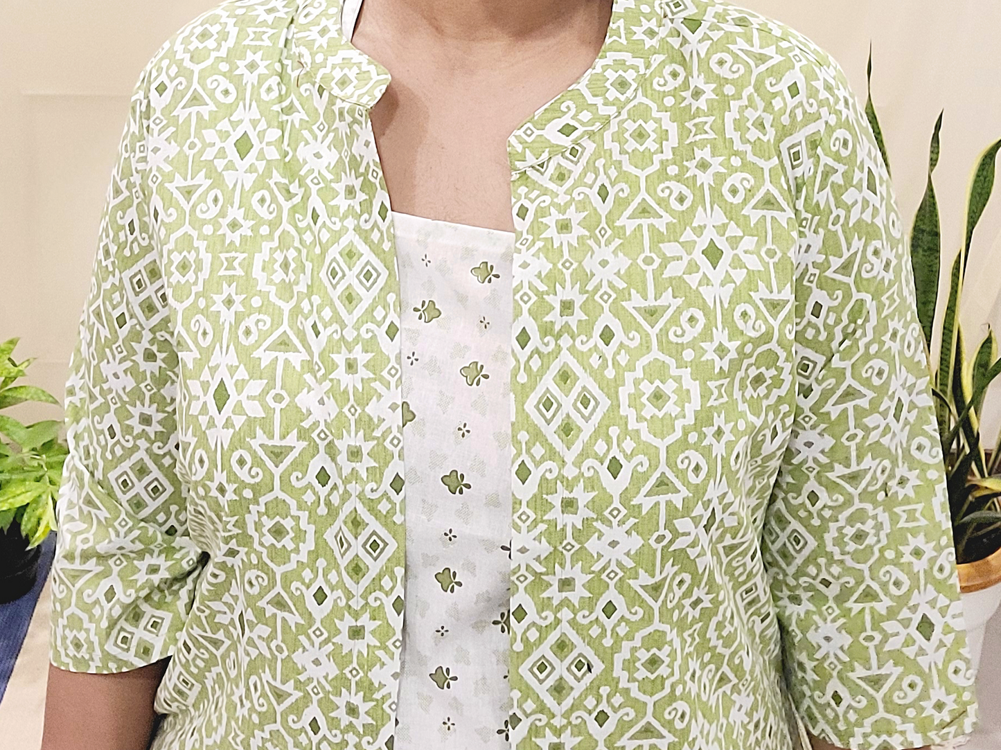 ShivShakti- Women's Sleeveless Dress with Shrug