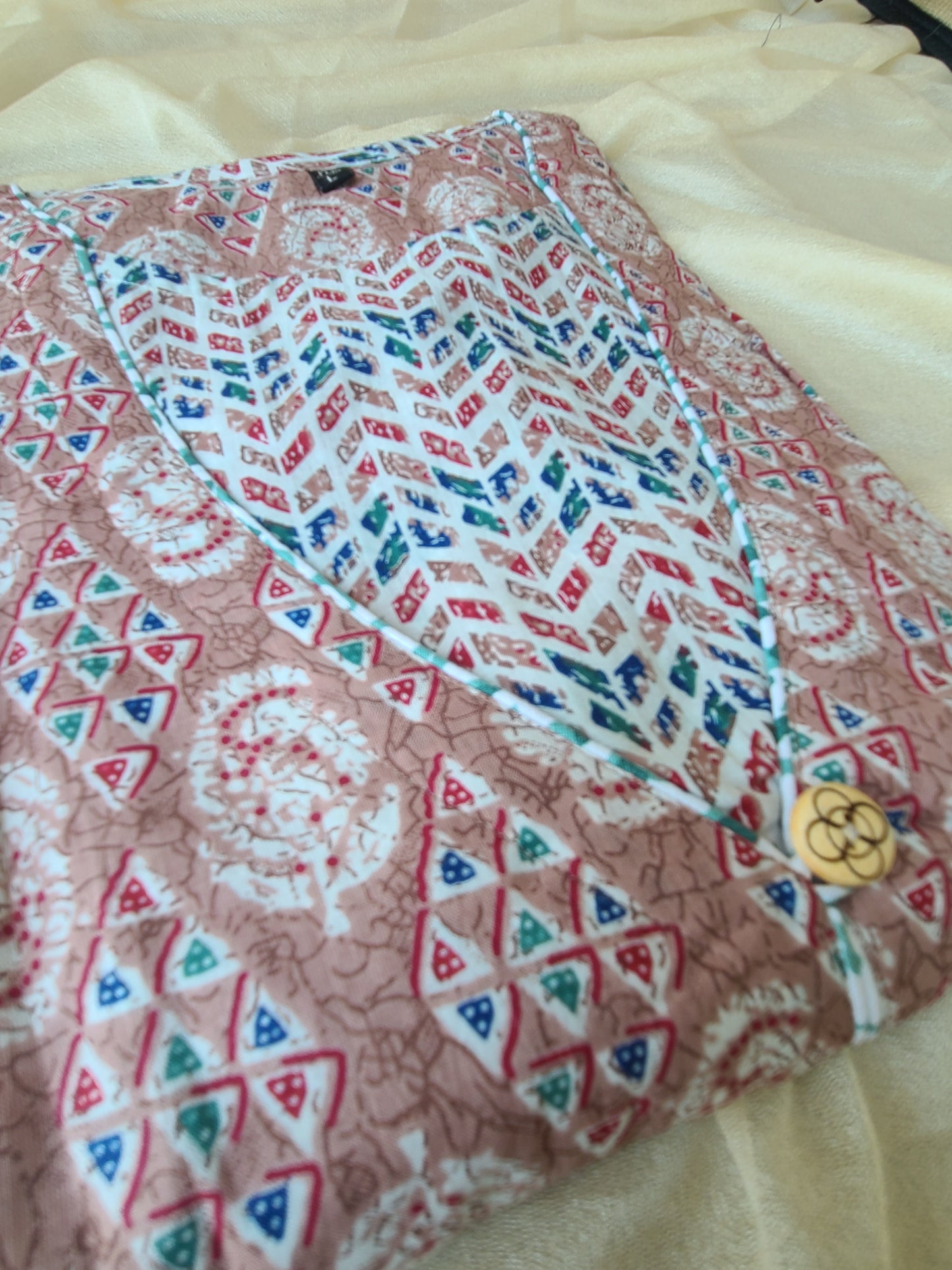 Cotton Bagru printed Long Kurtis