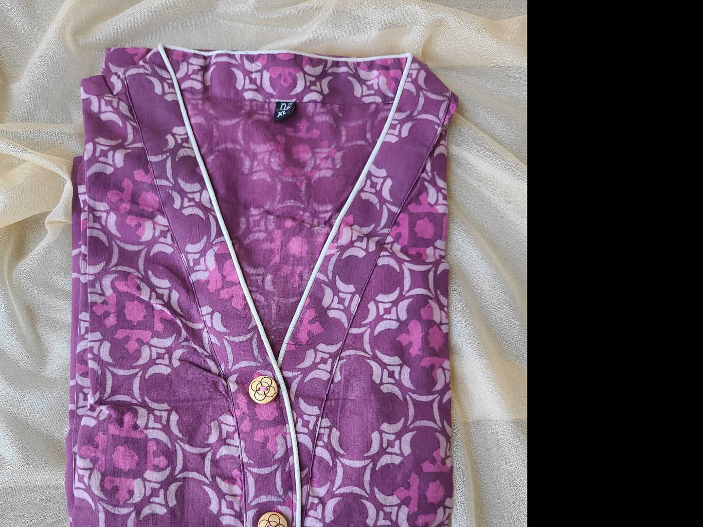 Cotton Bagru printed Long Kurtis