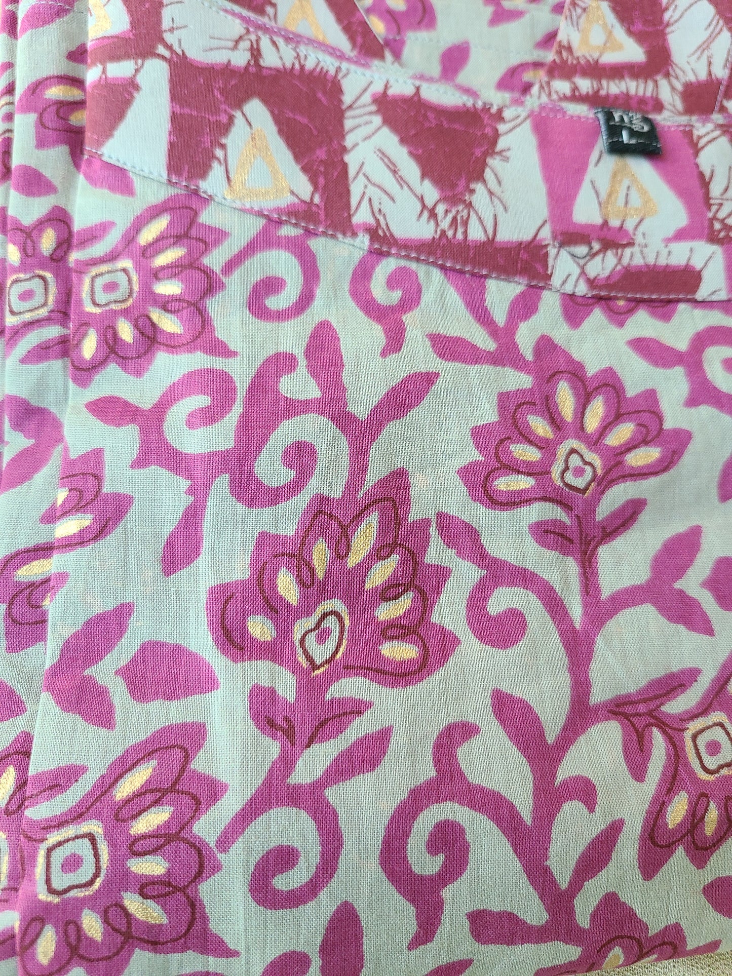 Sleevles cotton Bagru print Kurti