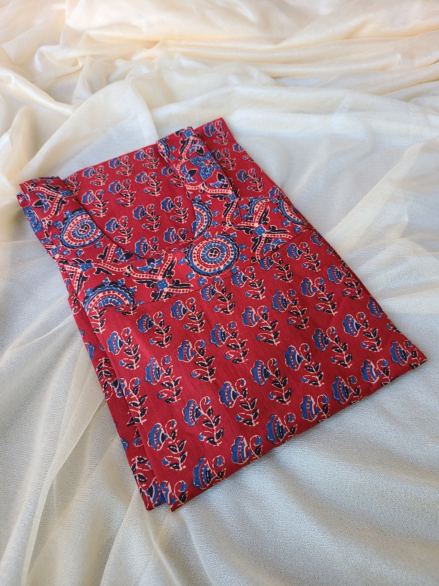 Sleevles cotton Bagru print Kurti