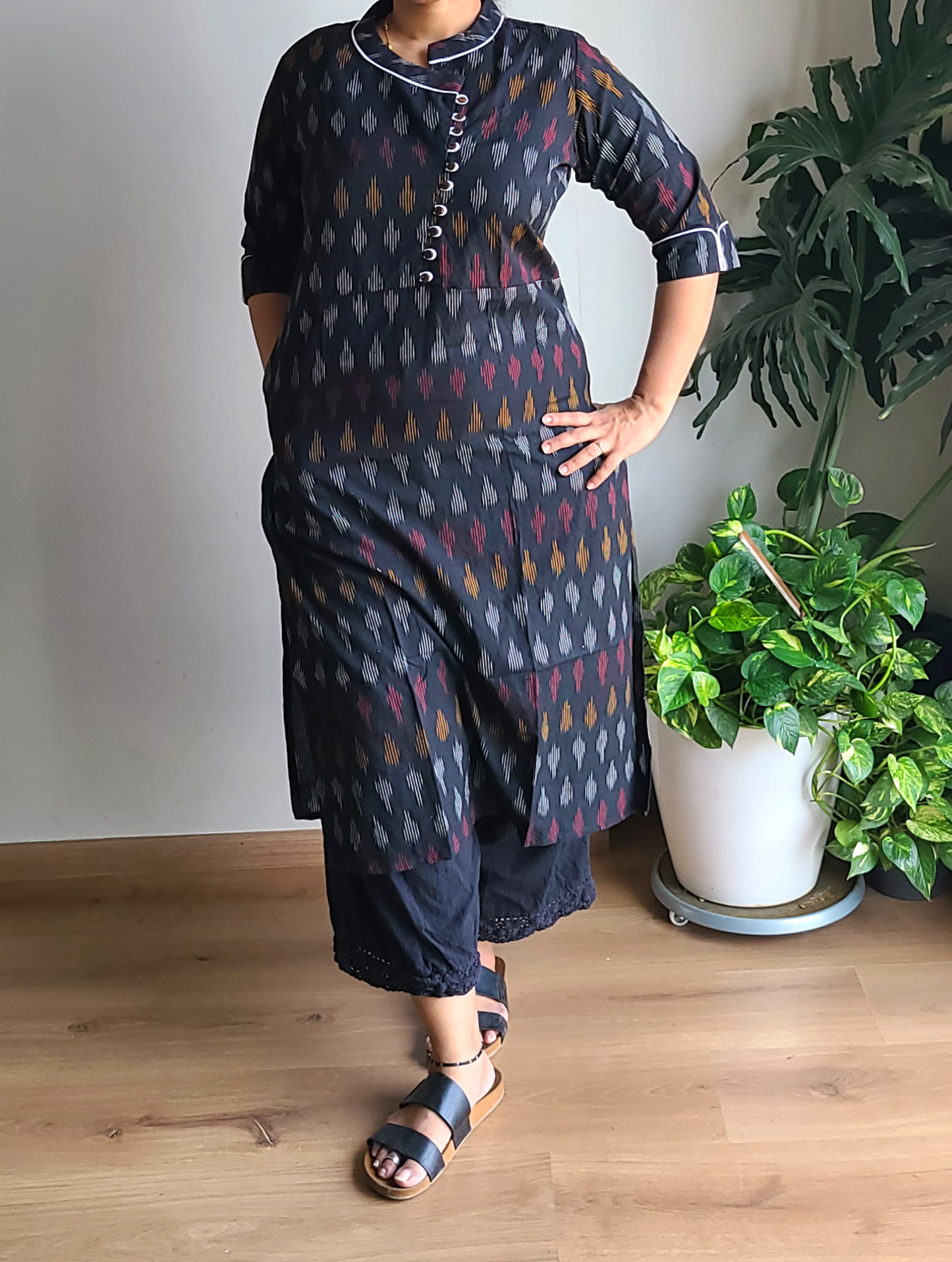 Cotton - Ikkat Long Kurtis