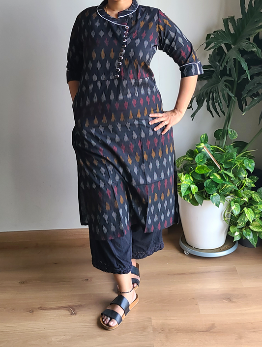 Cotton - Ikkat Long Kurtis