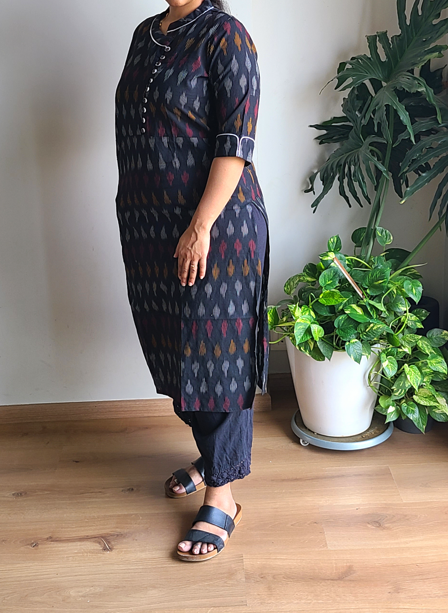 Cotton - Ikkat Long Kurtis