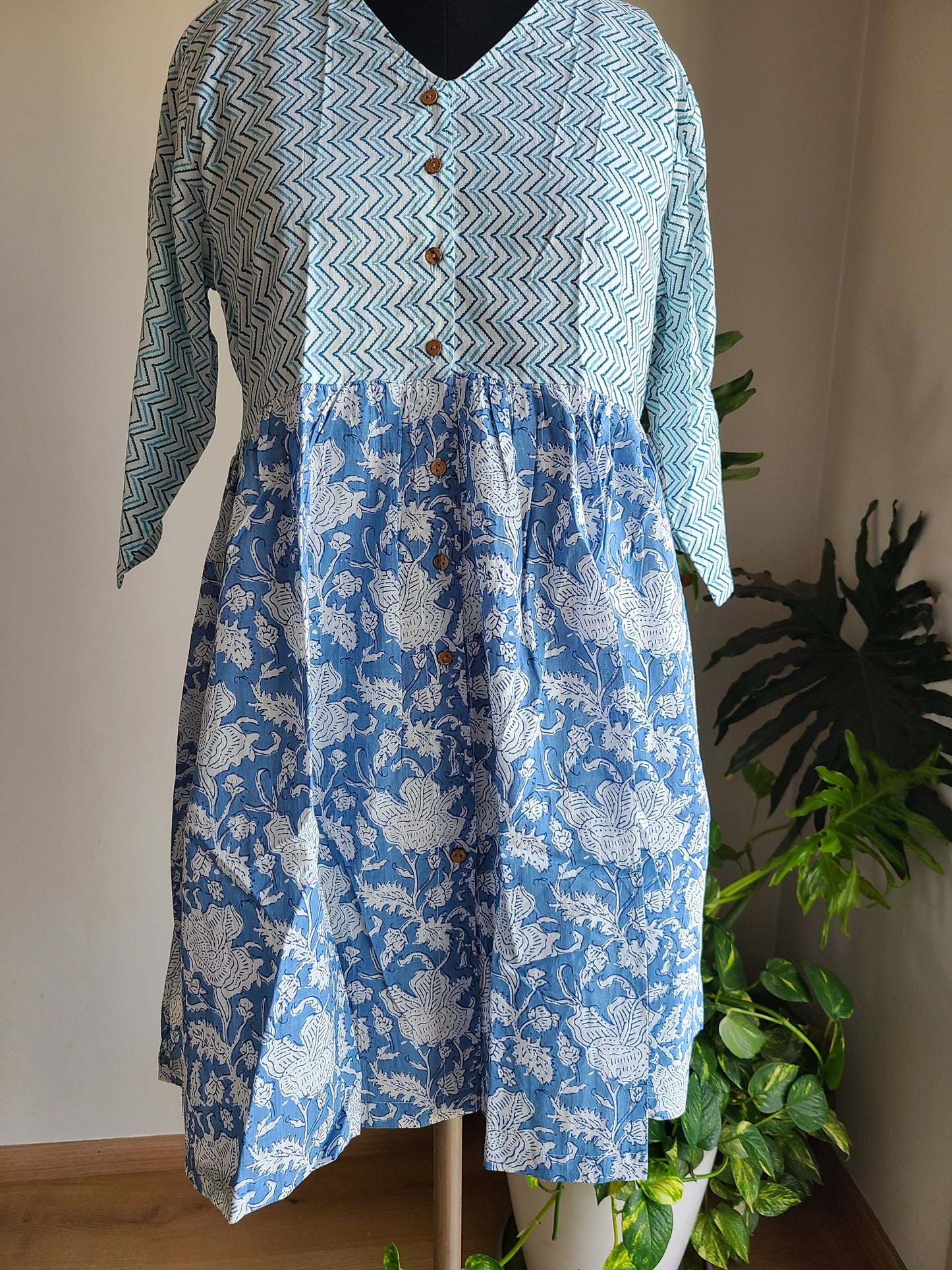 Block printed Dress