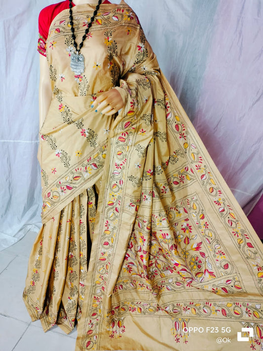 Kantha Silk Sarees