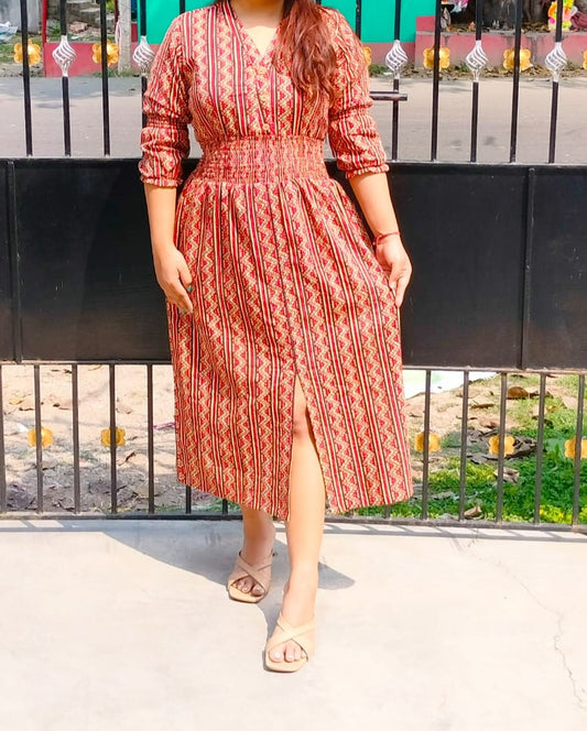 Pintuck Dress