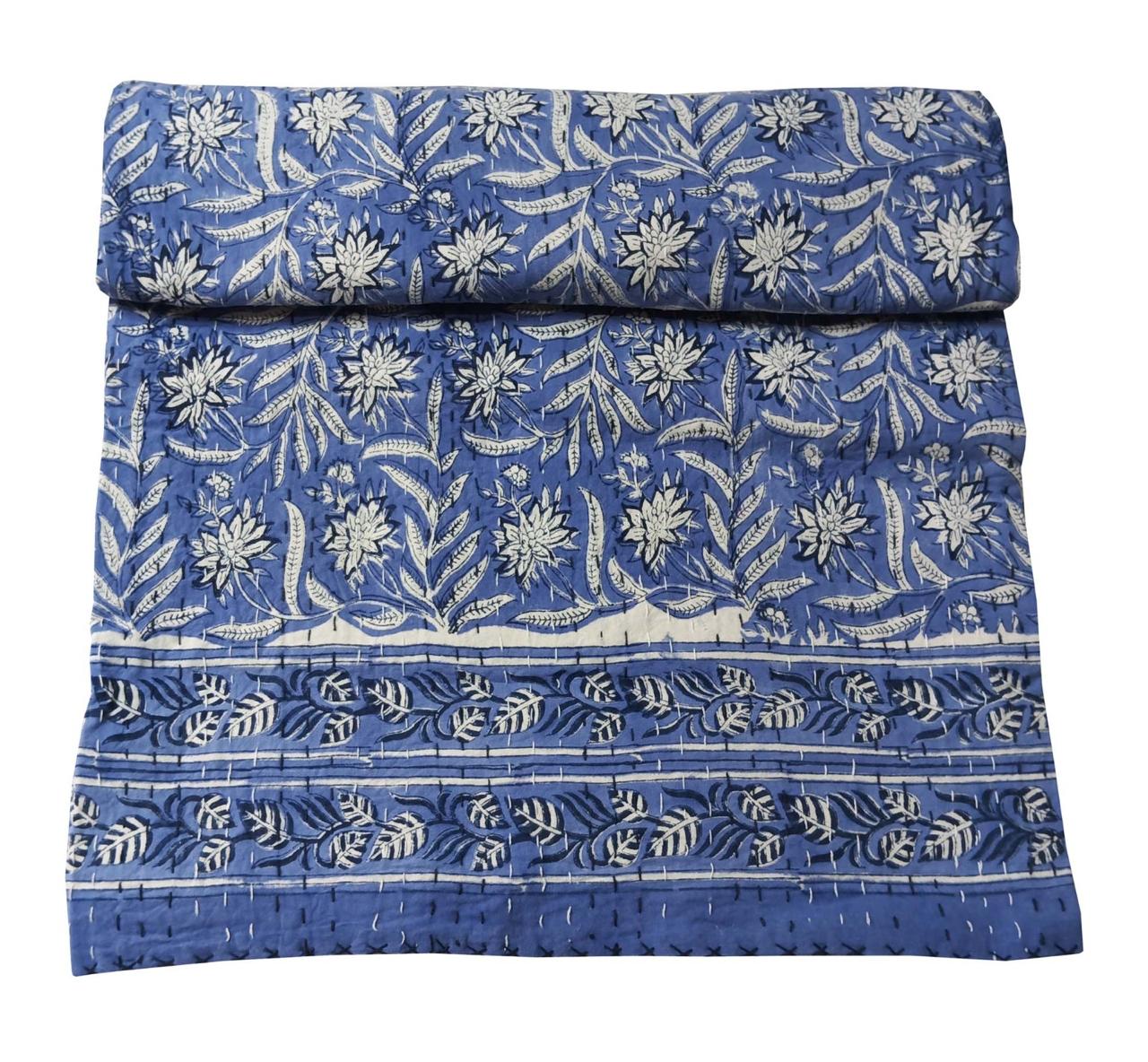 Facebook order - 2 Kantha 90x 60 quilts