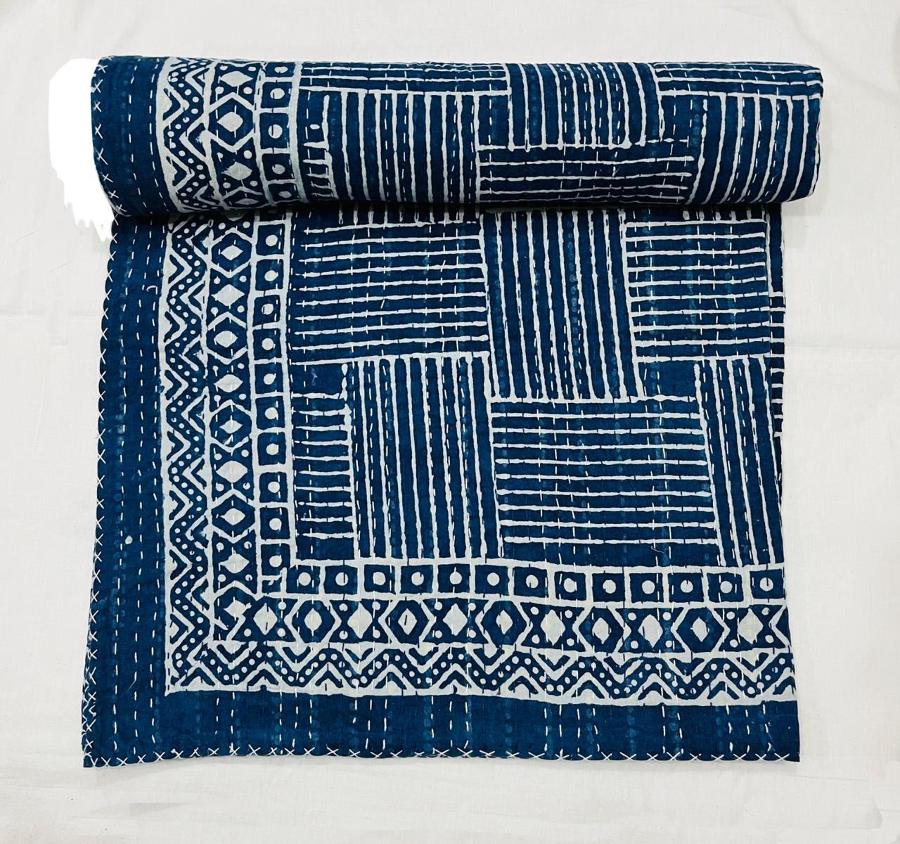 Facebook order - 2 Kantha 90x 60 quilts
