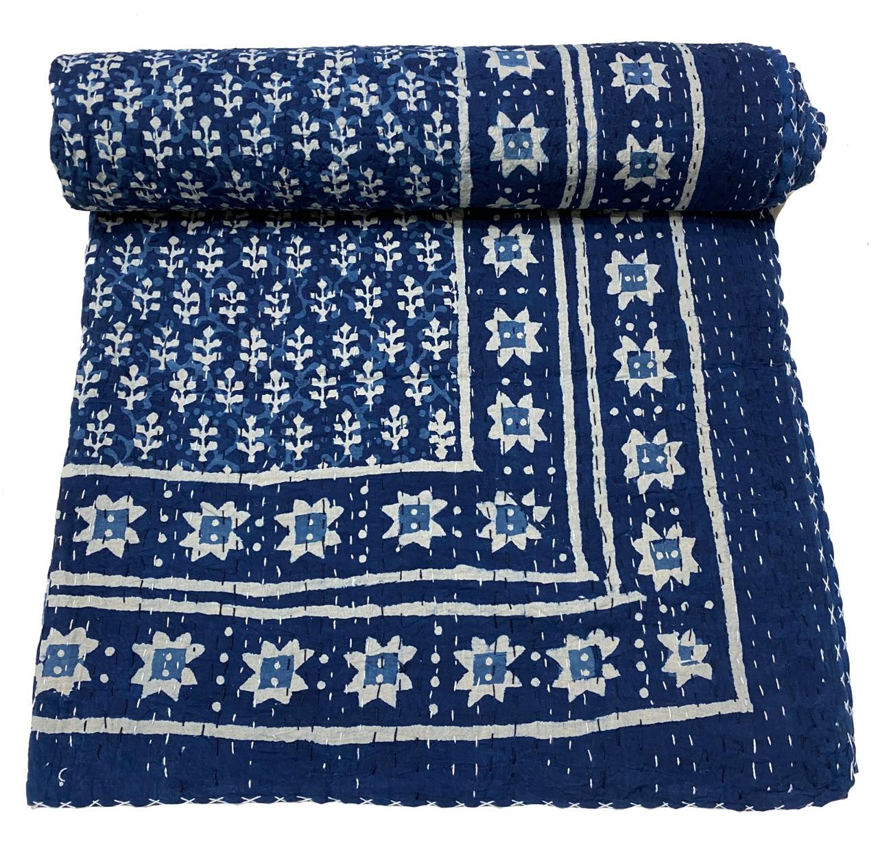Facebook order - 2 Kantha 90x 60 quilts