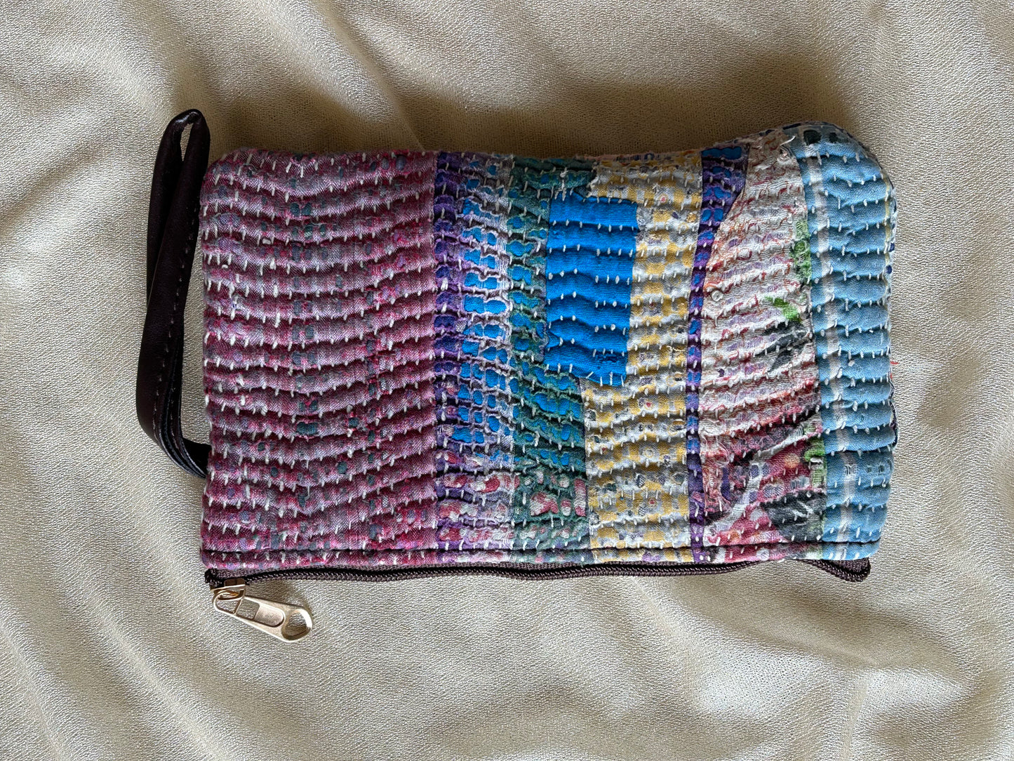 Kantha Cosmetic Pouches Set of 2