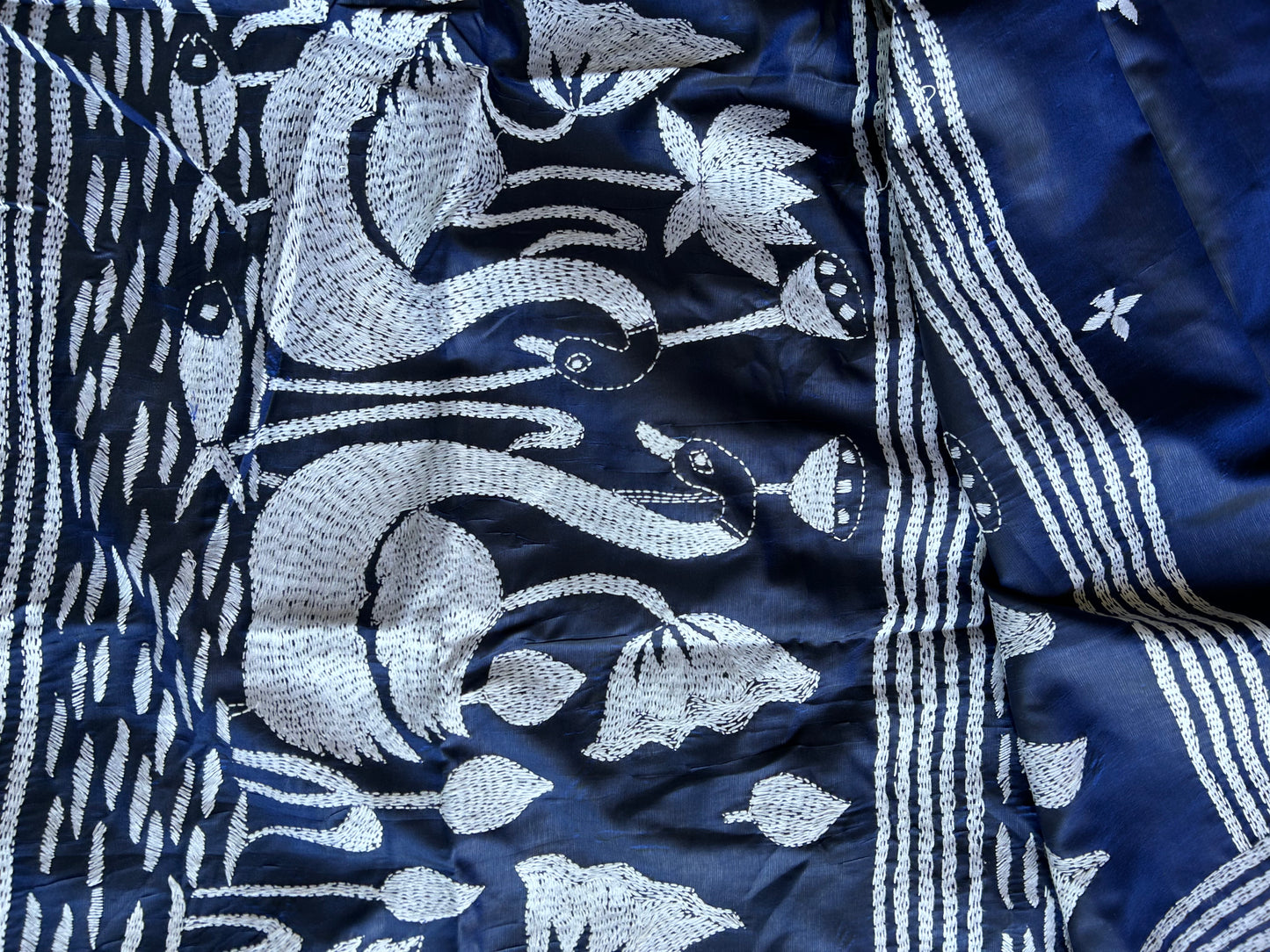 Kantha Silk Sarees