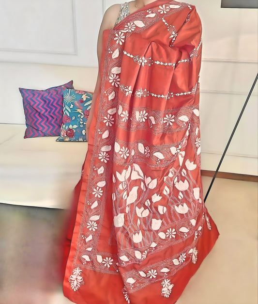 Kantha Silk Sarees