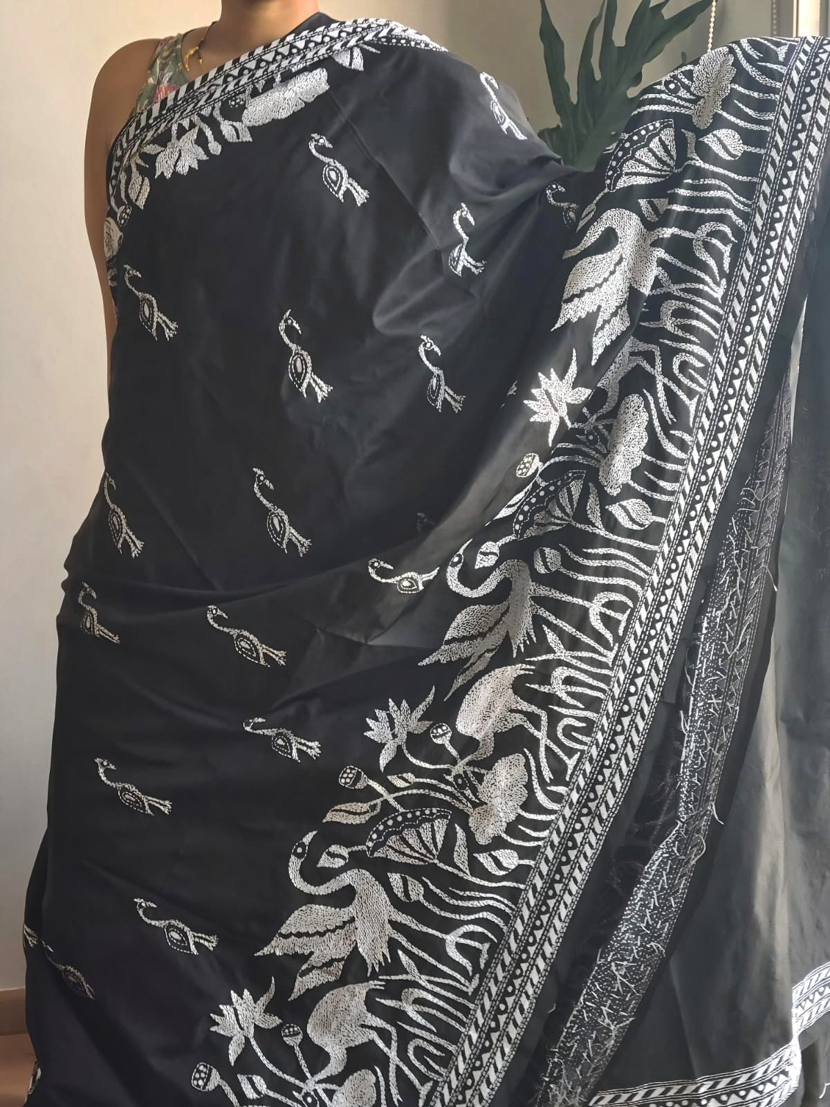 Kantha Silk Sarees