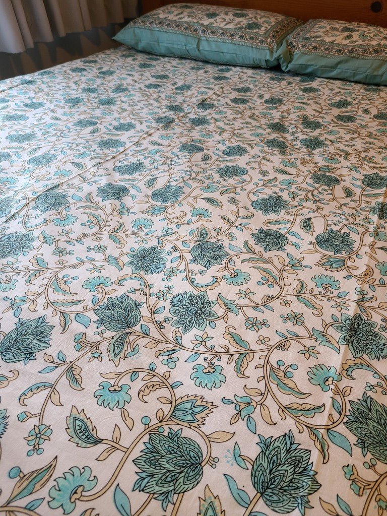 Timeless Elegance: Hand-Block Printed Bedsheets for Stylish Bedrooms - Indianidhi