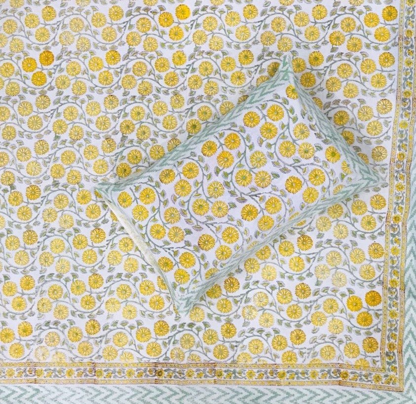 Timeless Elegance: Hand-Block Printed Bedsheets for Stylish Bedrooms - Indianidhi