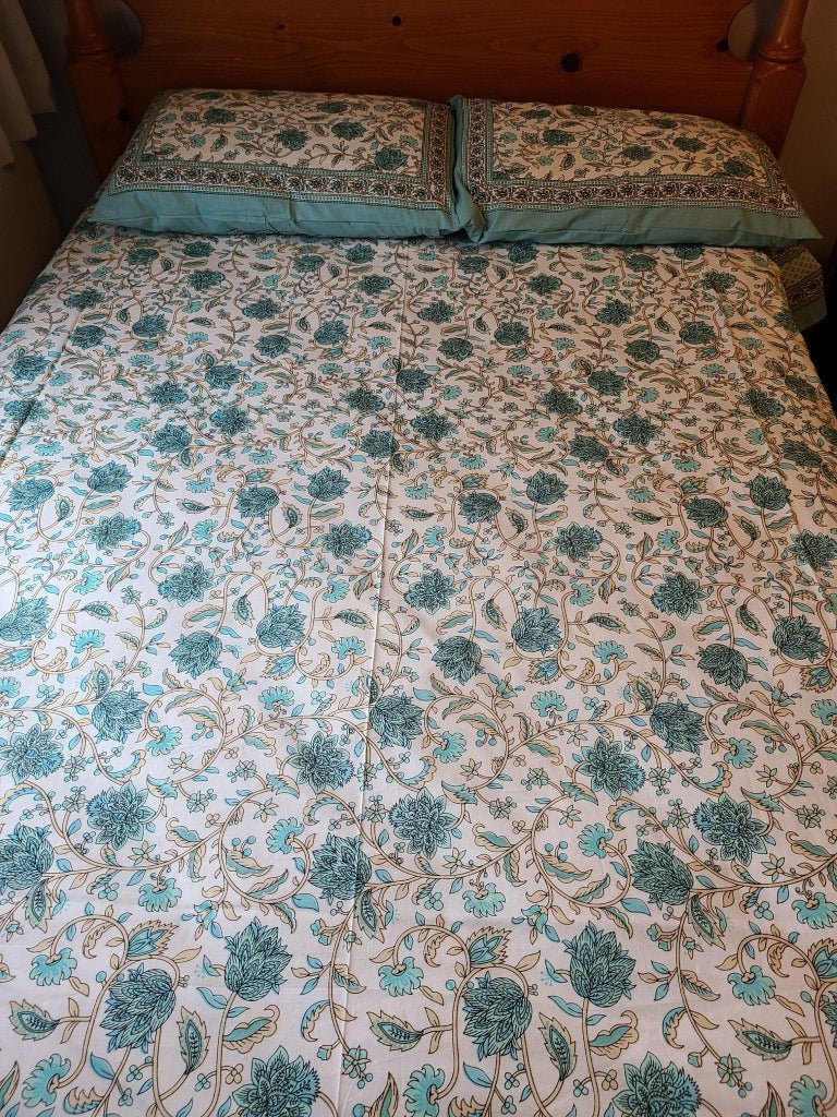 Timeless Elegance: Hand-Block Printed Bedsheets for Stylish Bedrooms - Indianidhi