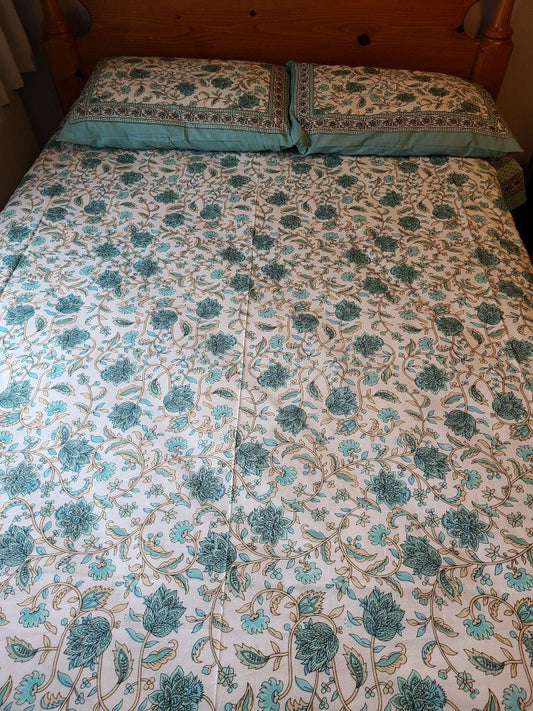 Timeless Elegance: Hand-Block Printed Bedsheets for Stylish Bedrooms - Indianidhi