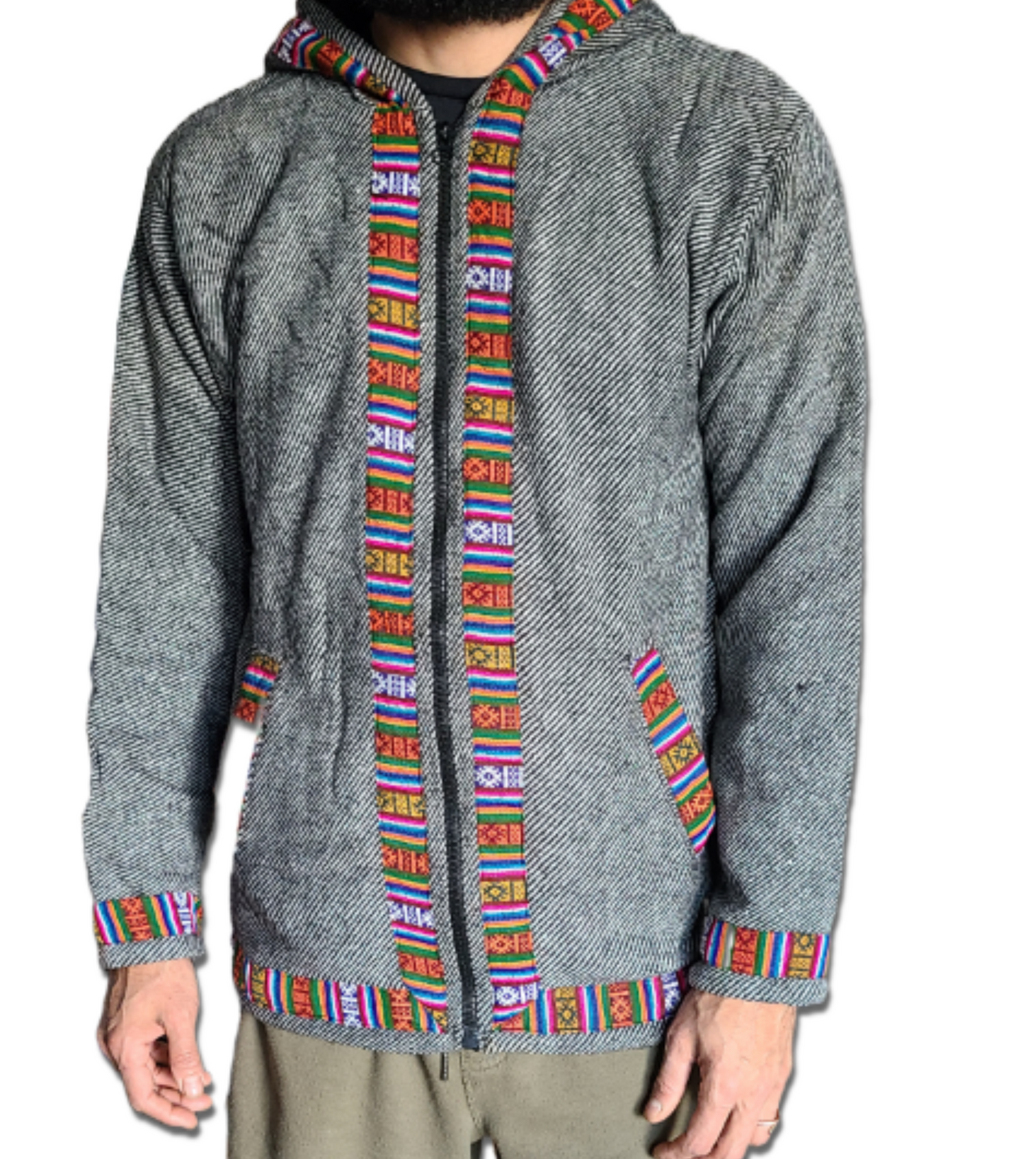 Authentic Himachal Kullu Woolen Zipper Jackets