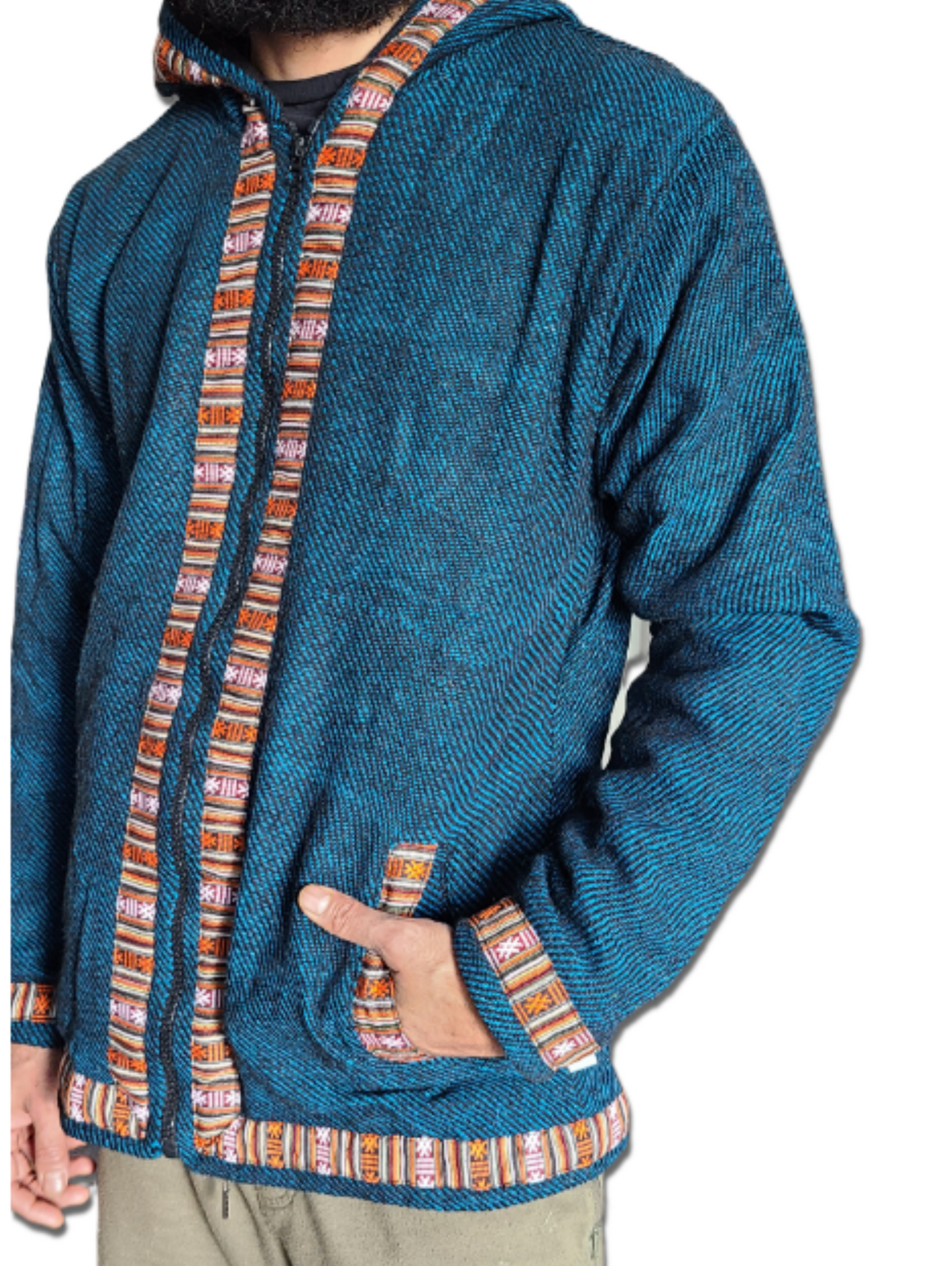 Authentic Himachal Kullu Woolen Zipper Jackets