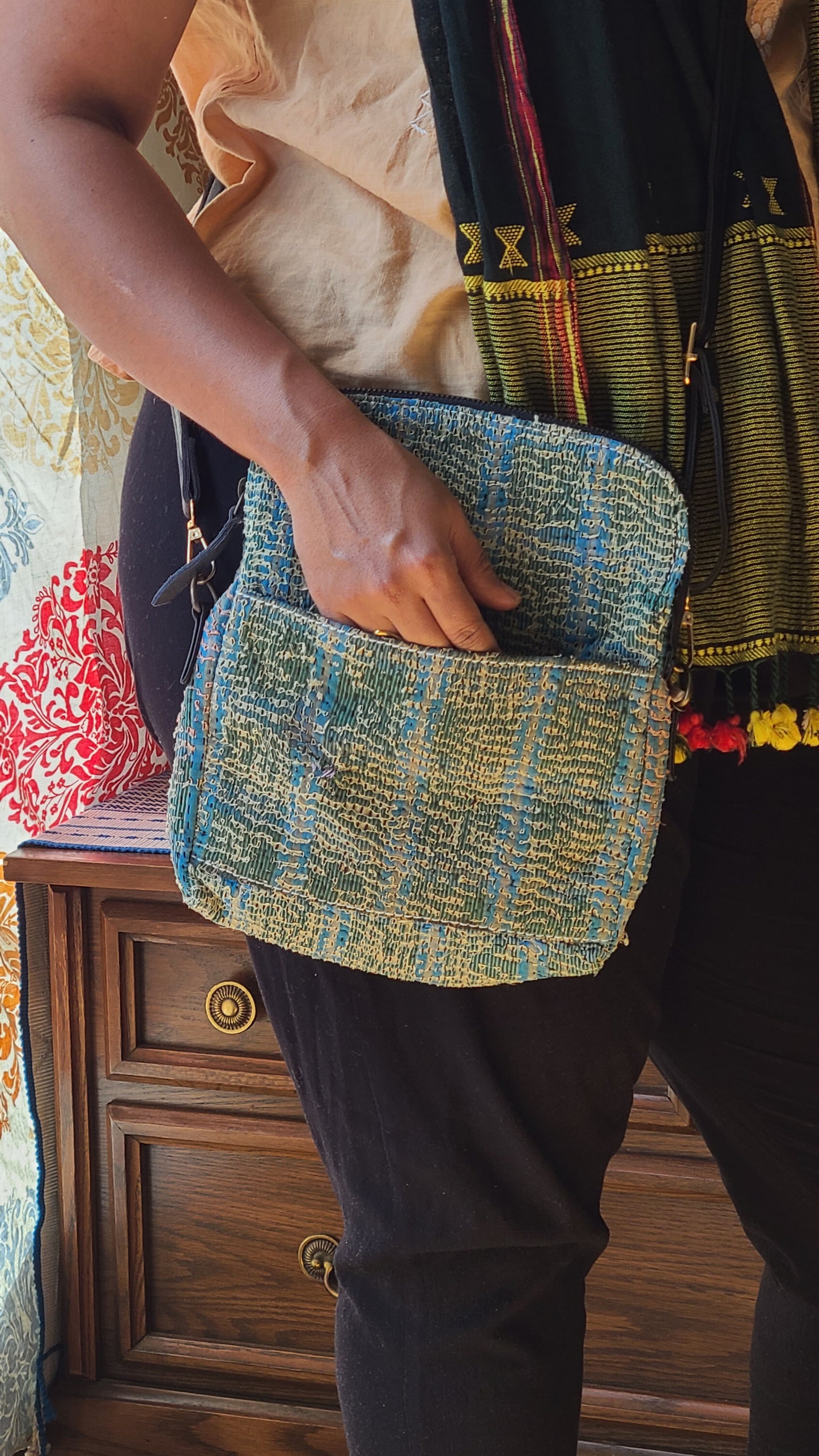 Kantha Sling bag