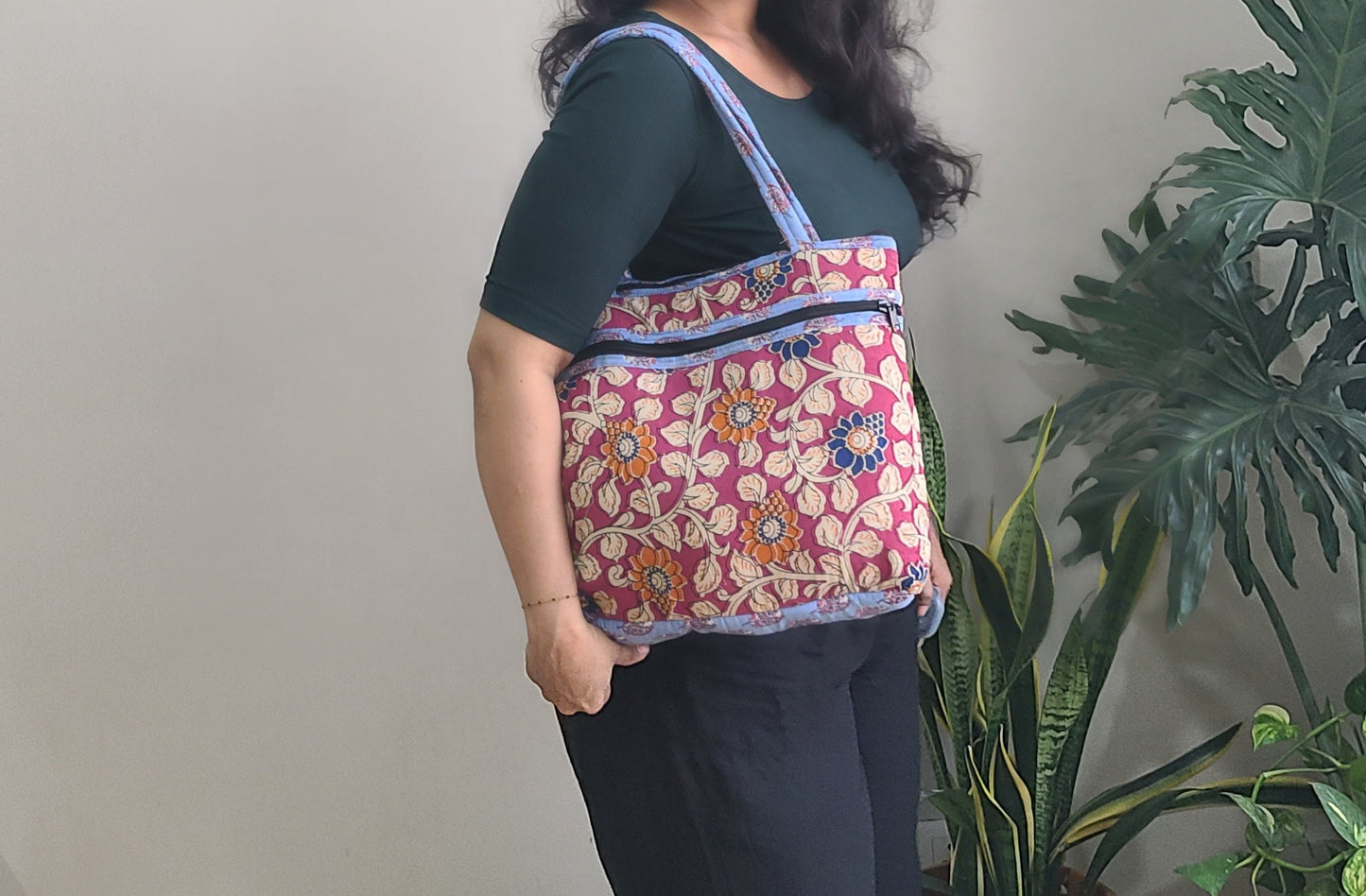 Kalamkari quilted Bags