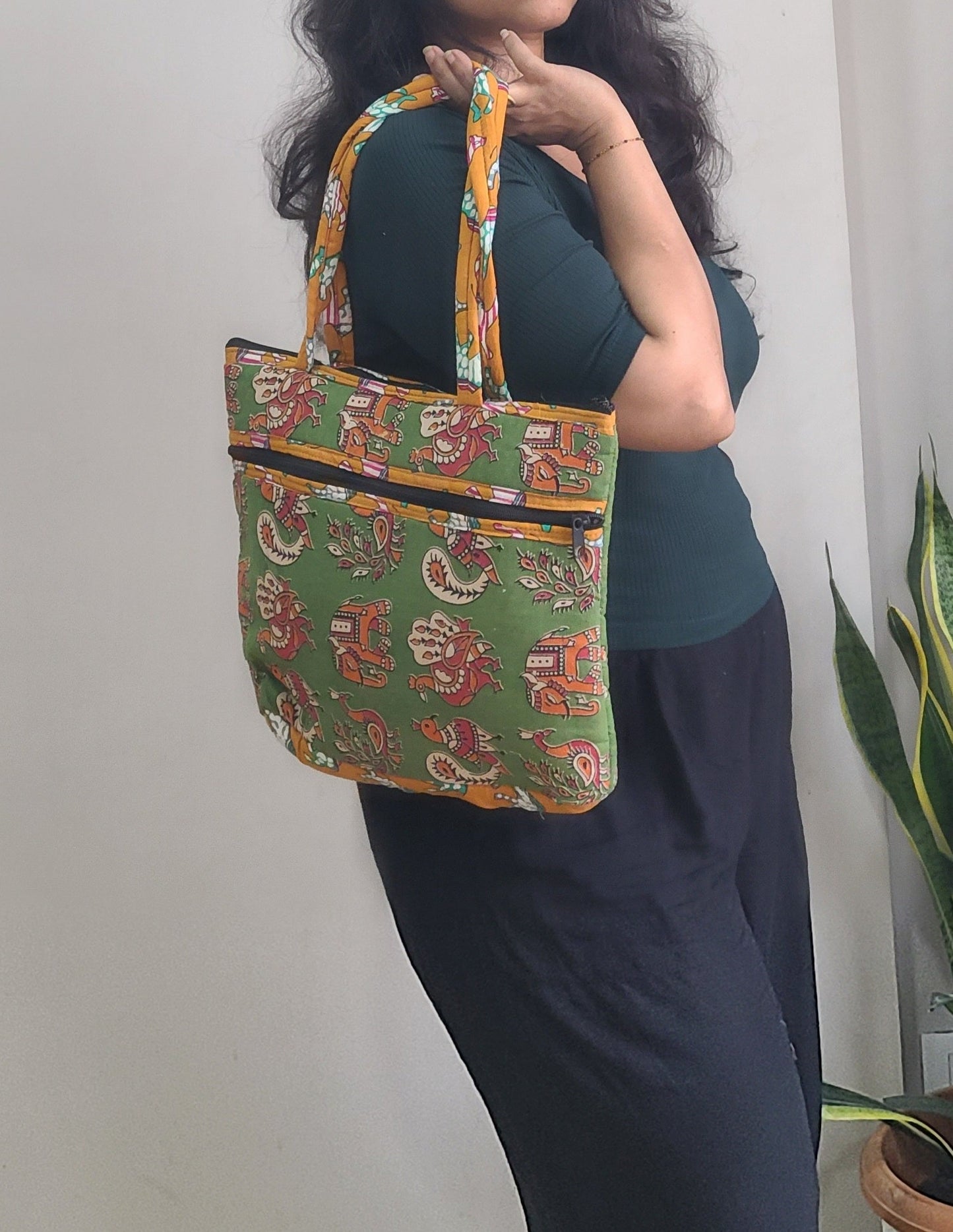 Kalamkari quilted Bags