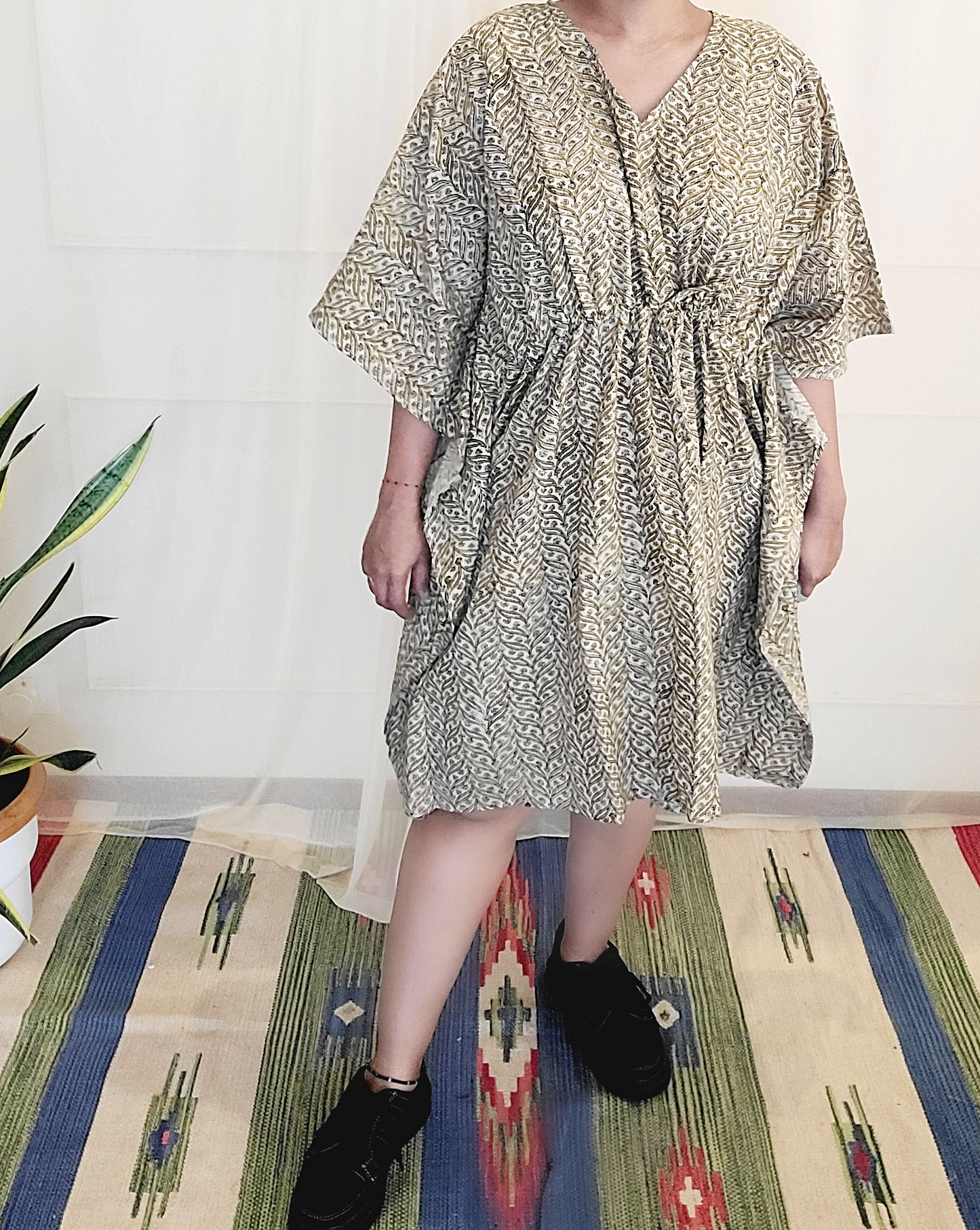 Short Kaftans in cotton with unique hand block prints in free size