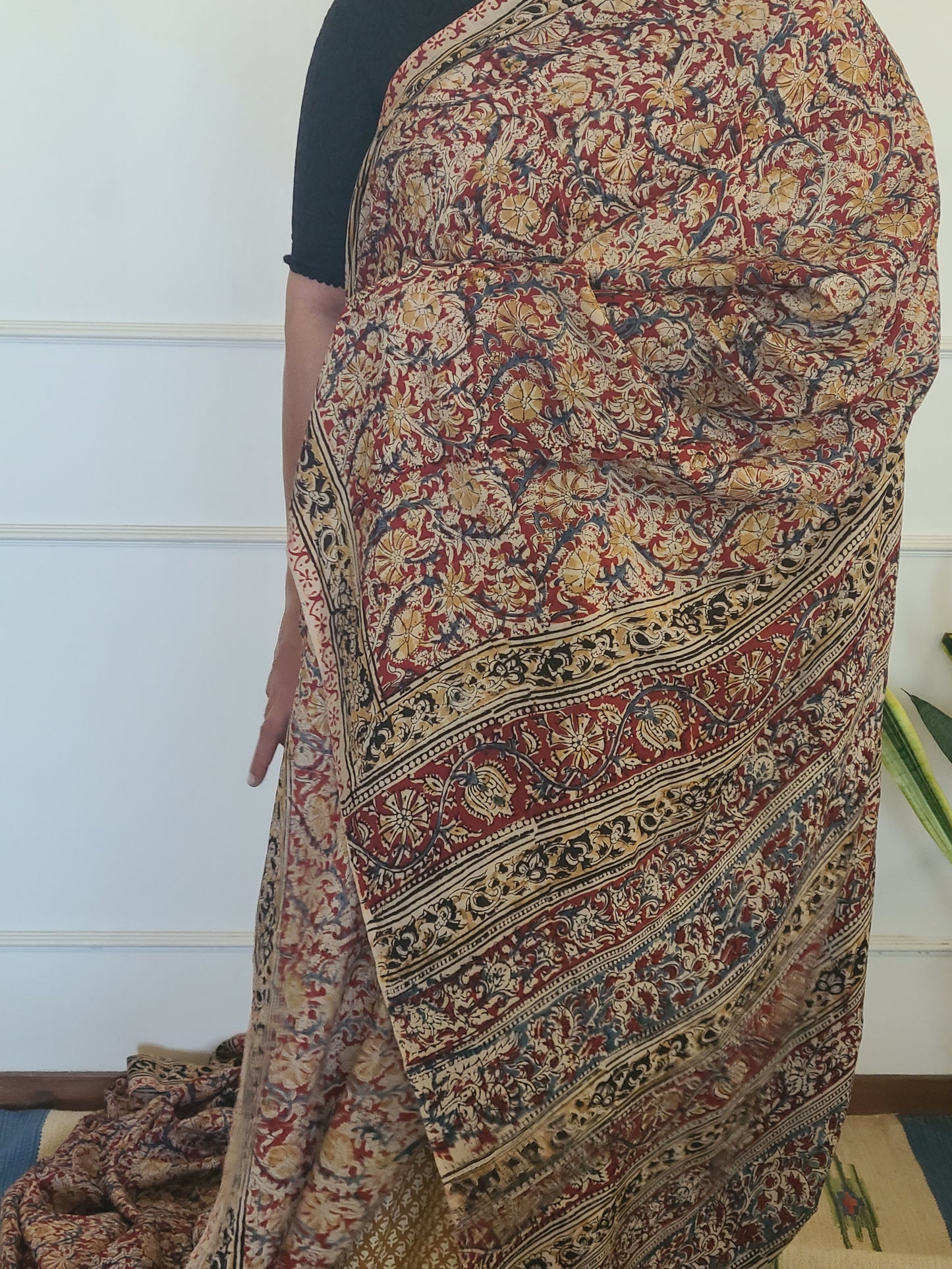 Kalamkari Chennuri Silk Saaree