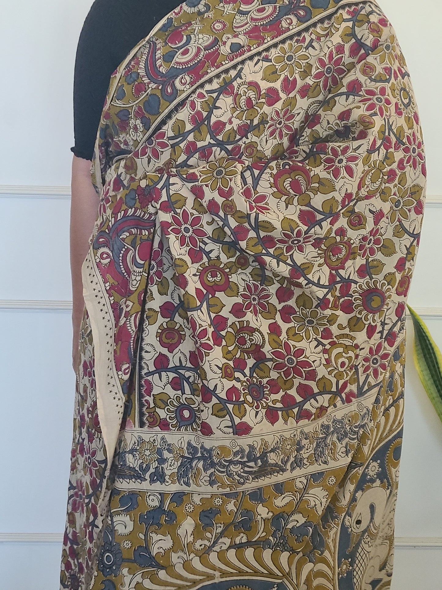 Kalamkari Chennuri Silk Saaree