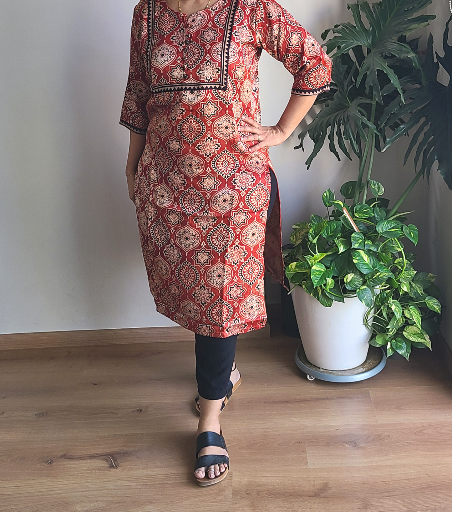 Mridula - Ajrak Mashru Long Kurtis