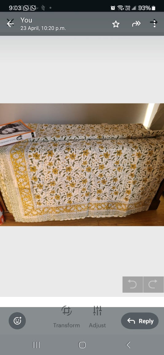 Facebook order - 2 Kantha 90x 60 quilts