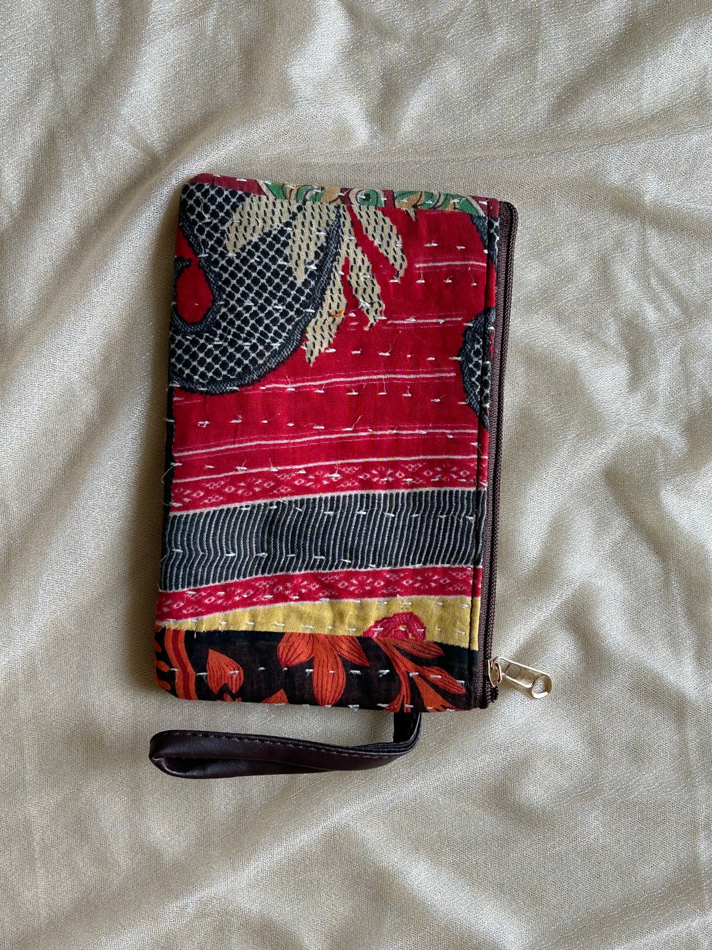 Kantha Cosmetic Pouches Set of 2