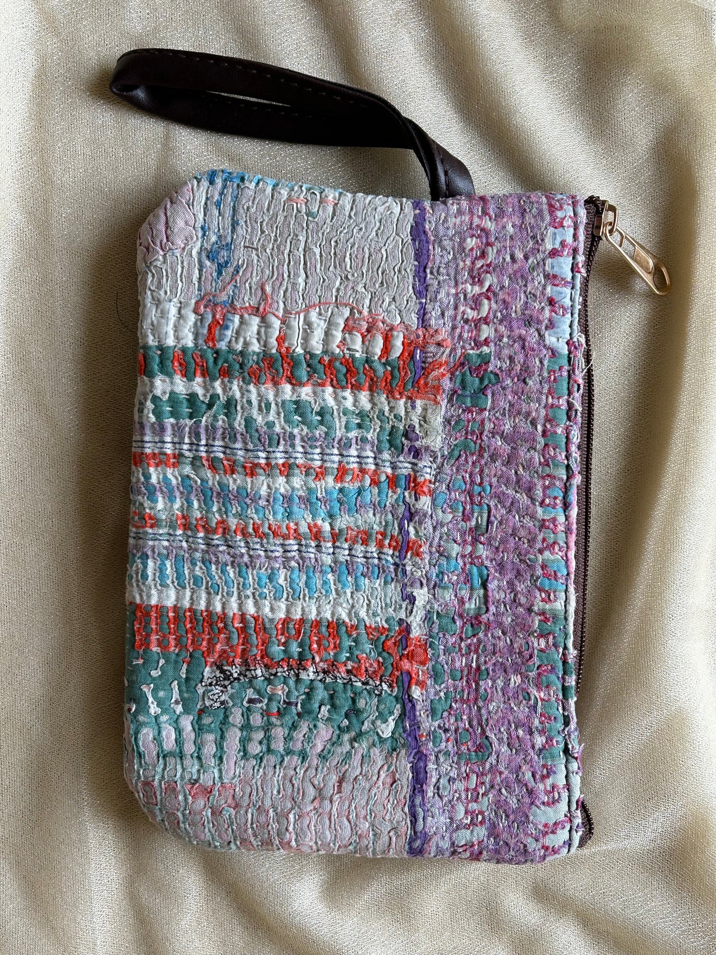 Kantha Cosmetic Pouches Set of 2