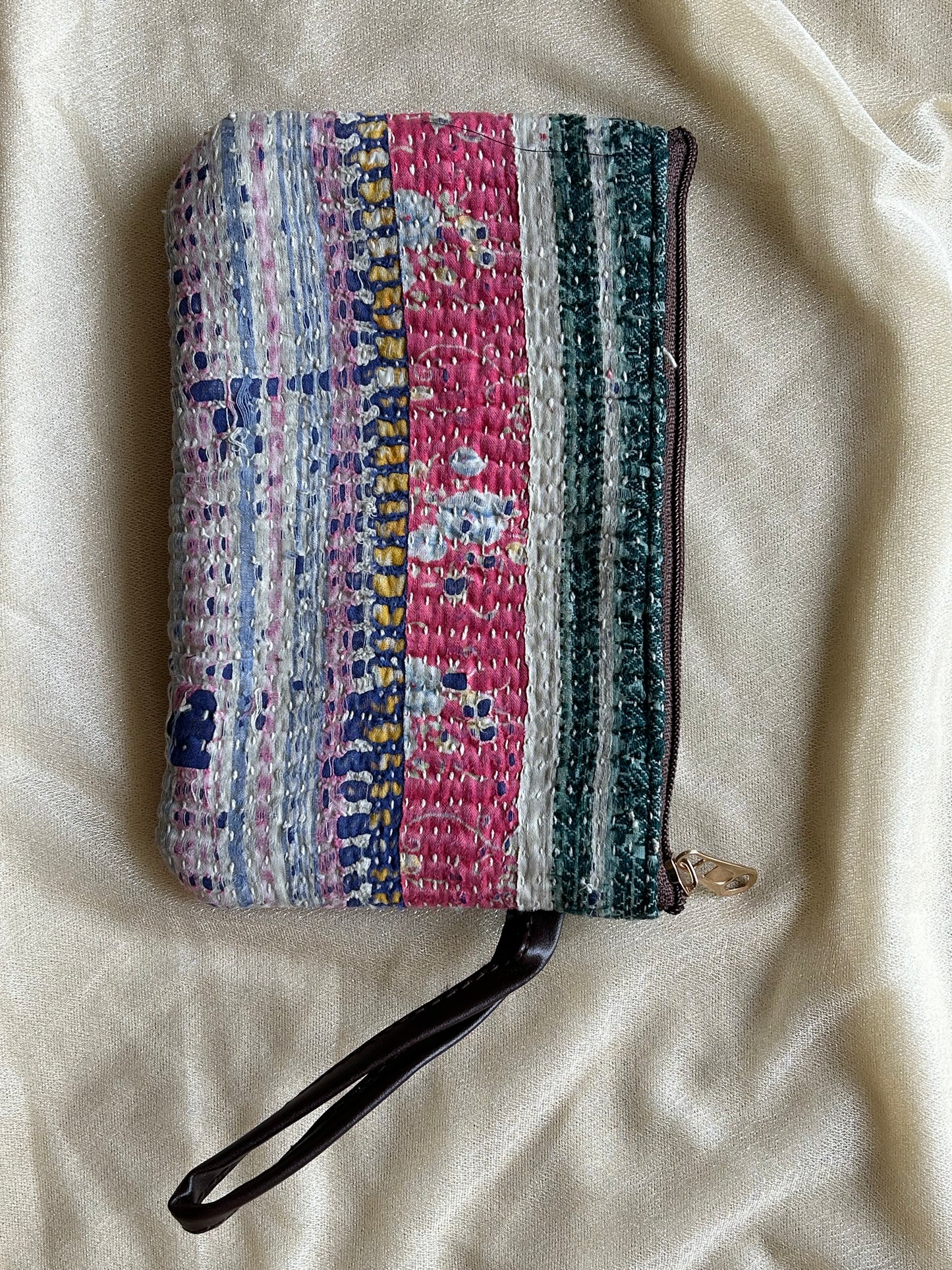 Kantha Cosmetic Pouches Set of 2