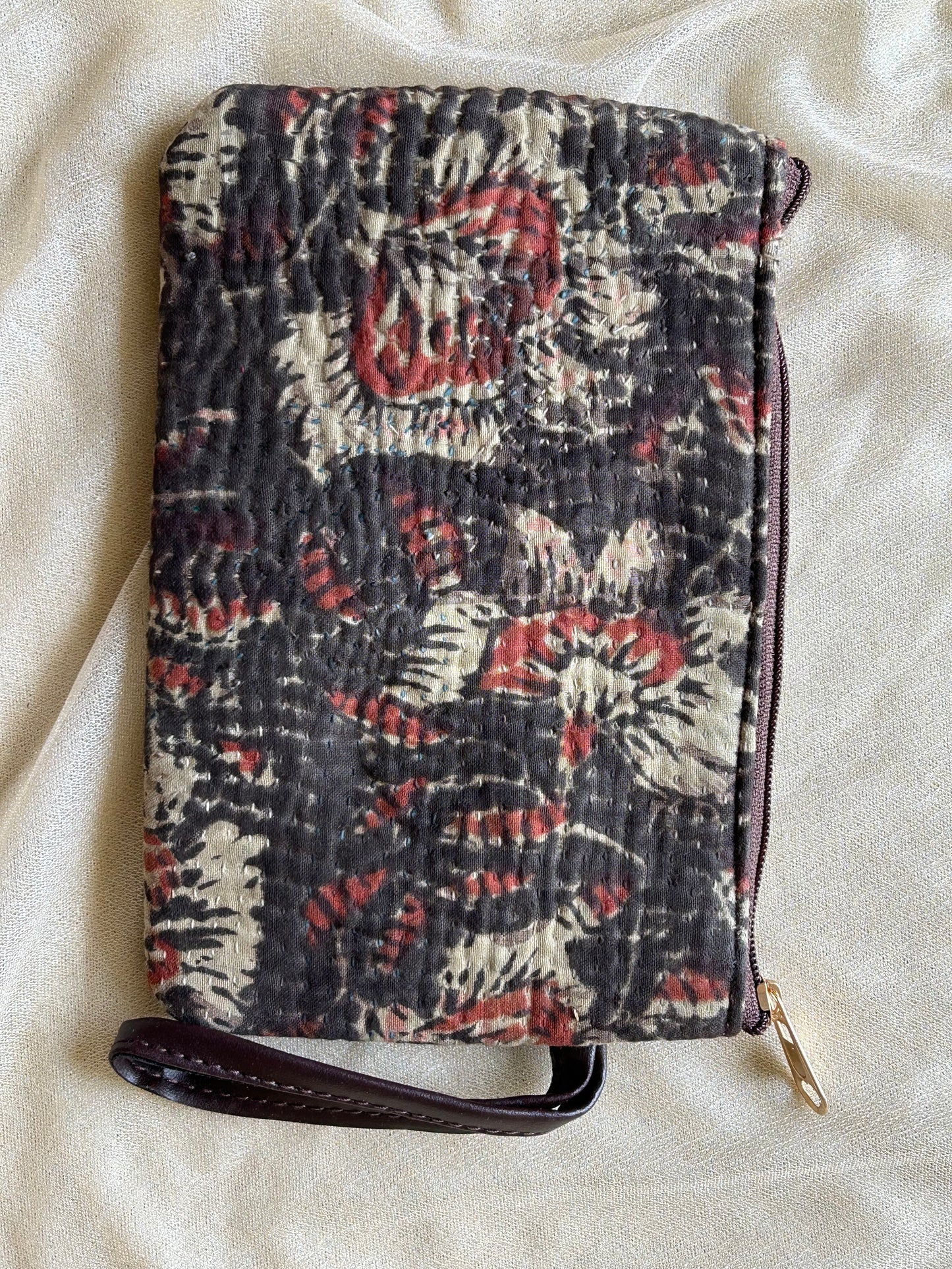 Kantha Cosmetic Pouches Set of 2