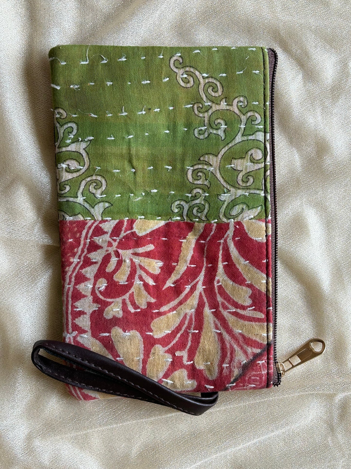 Kantha Cosmetic Pouches Set of 2