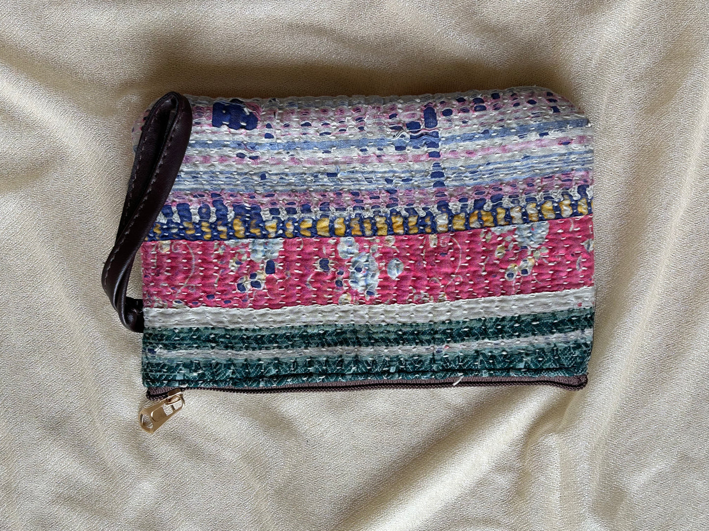 Kantha Cosmetic Pouches Set of 2