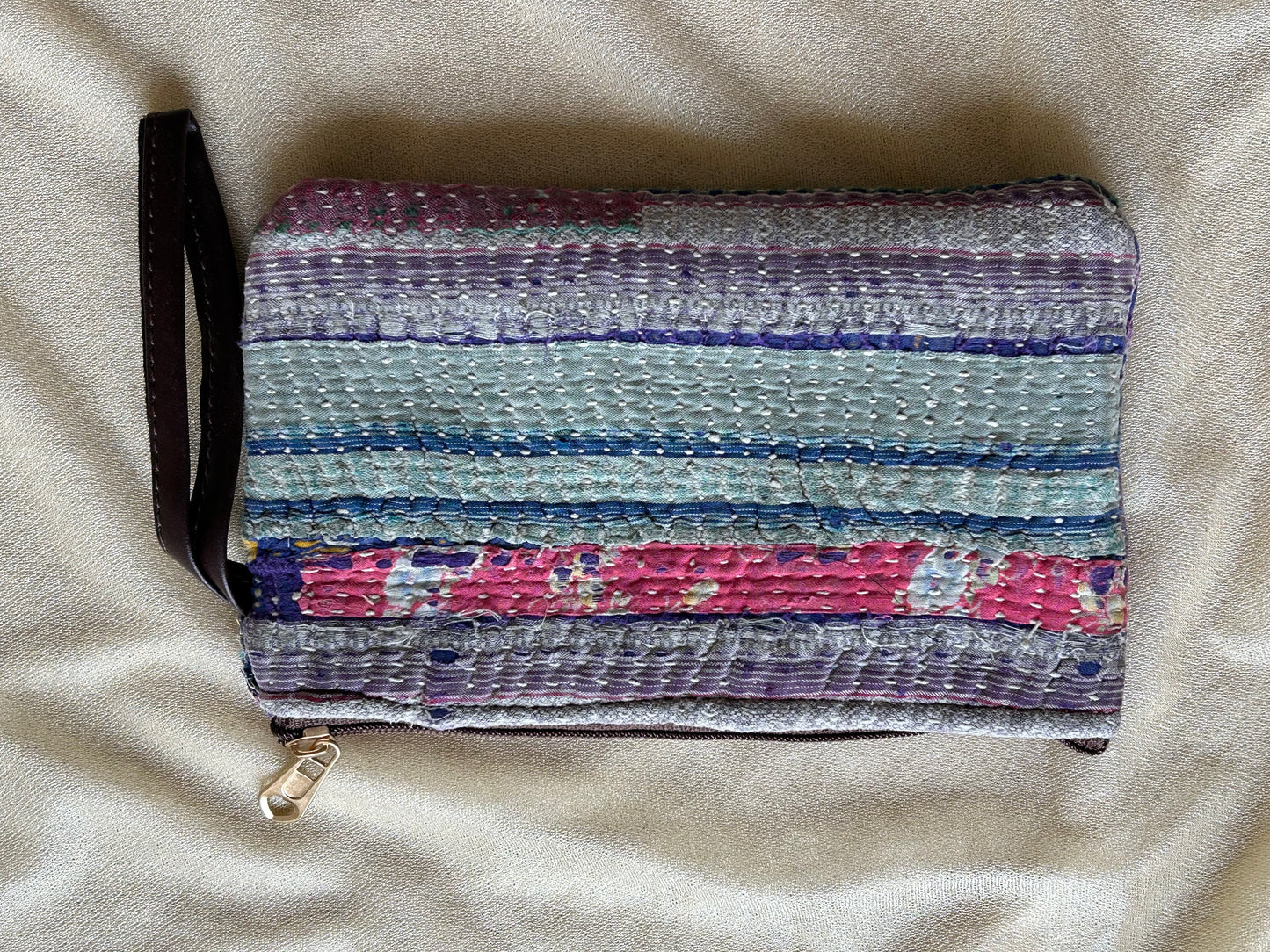 Kantha Cosmetic Pouches Set of 2