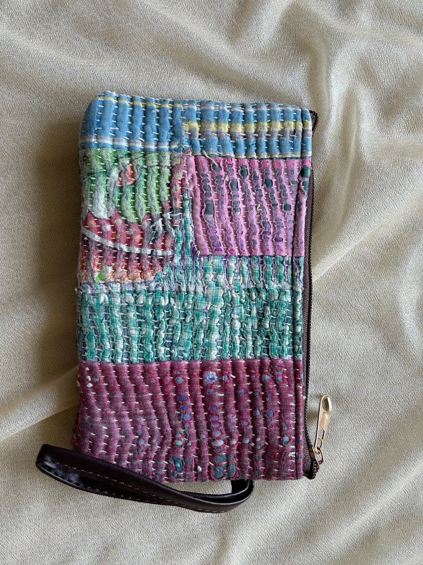 Kantha Cosmetic Pouches Set of 2