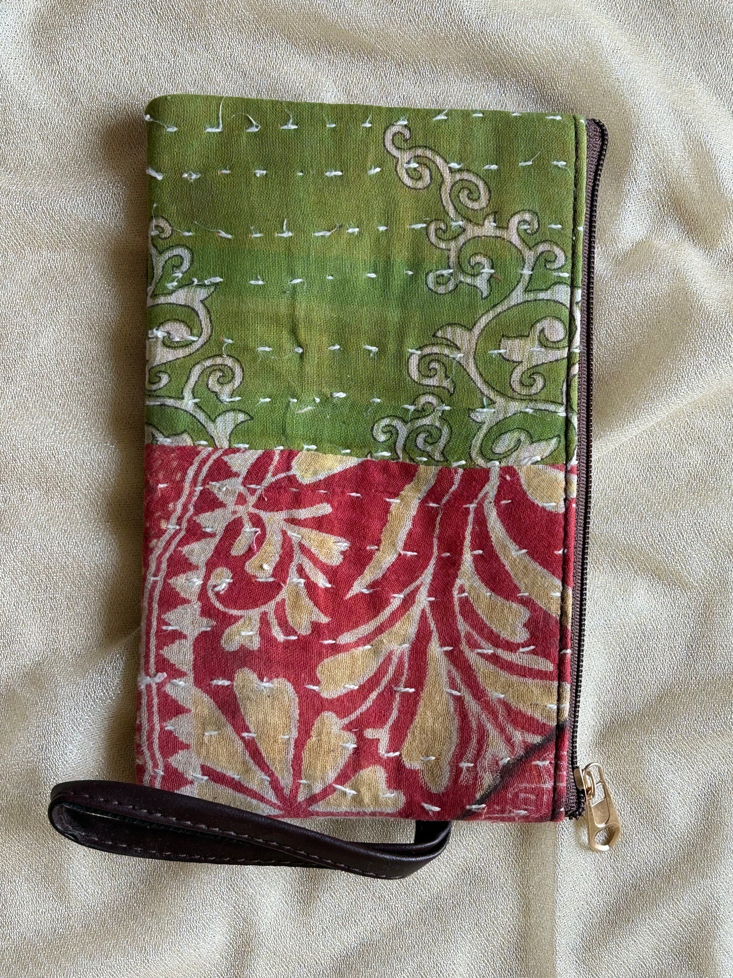 Kantha Cosmetic Pouches Set of 2