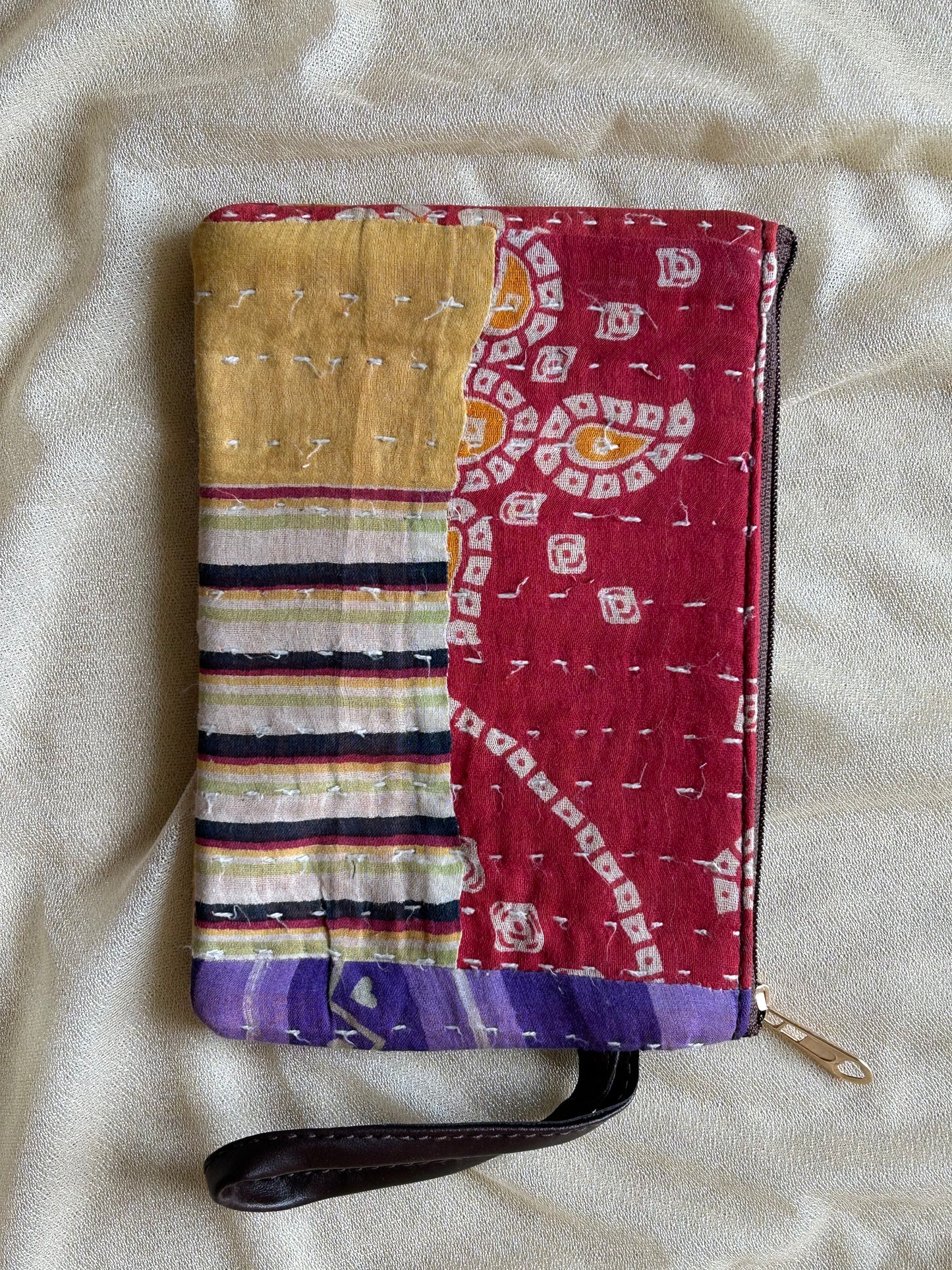 Kantha Cosmetic Pouches Set of 2