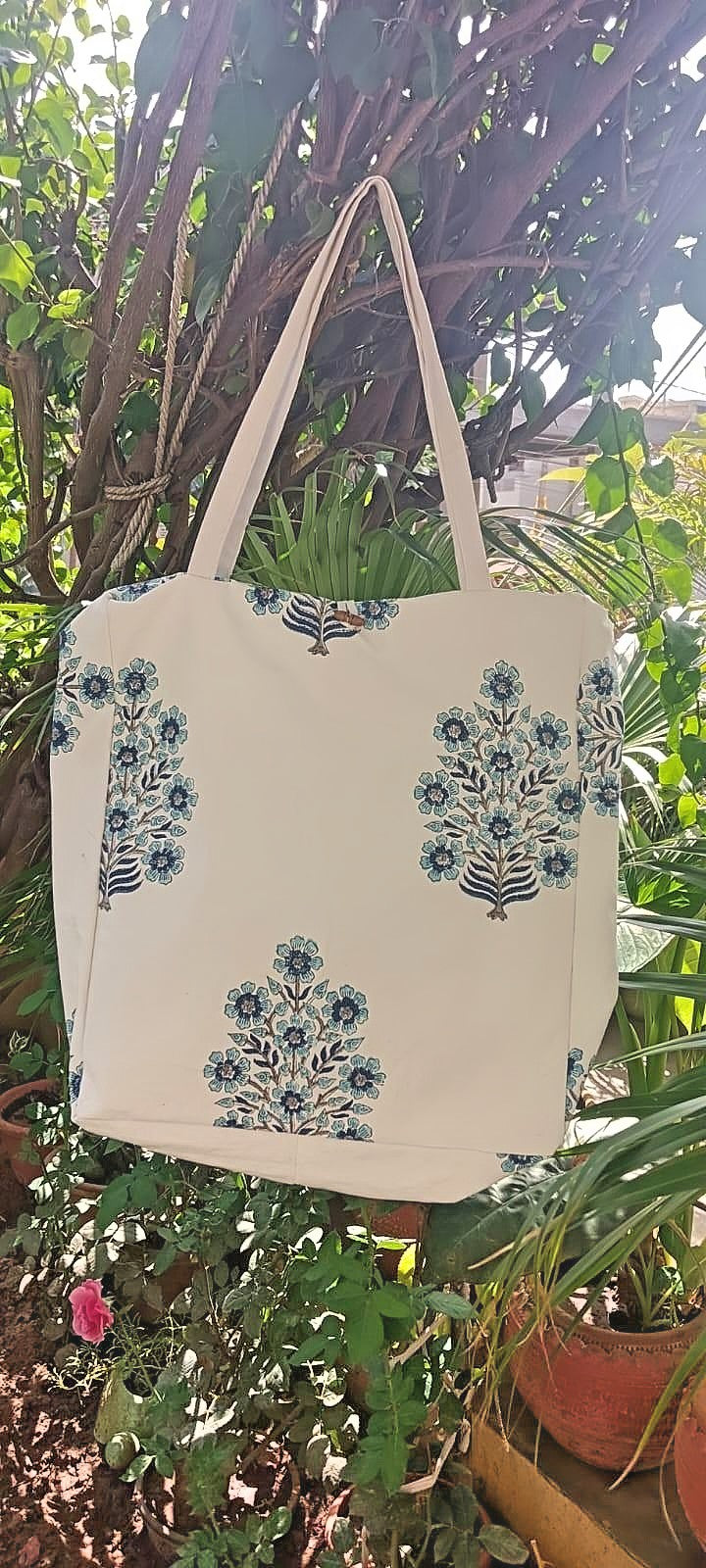 Canvas bag -Block Printed