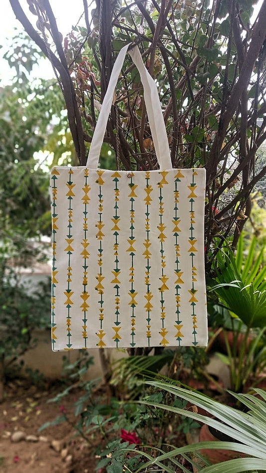 Canvas bag -Block Printed