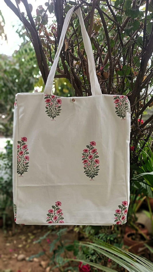 Canvas bag -Block Printed